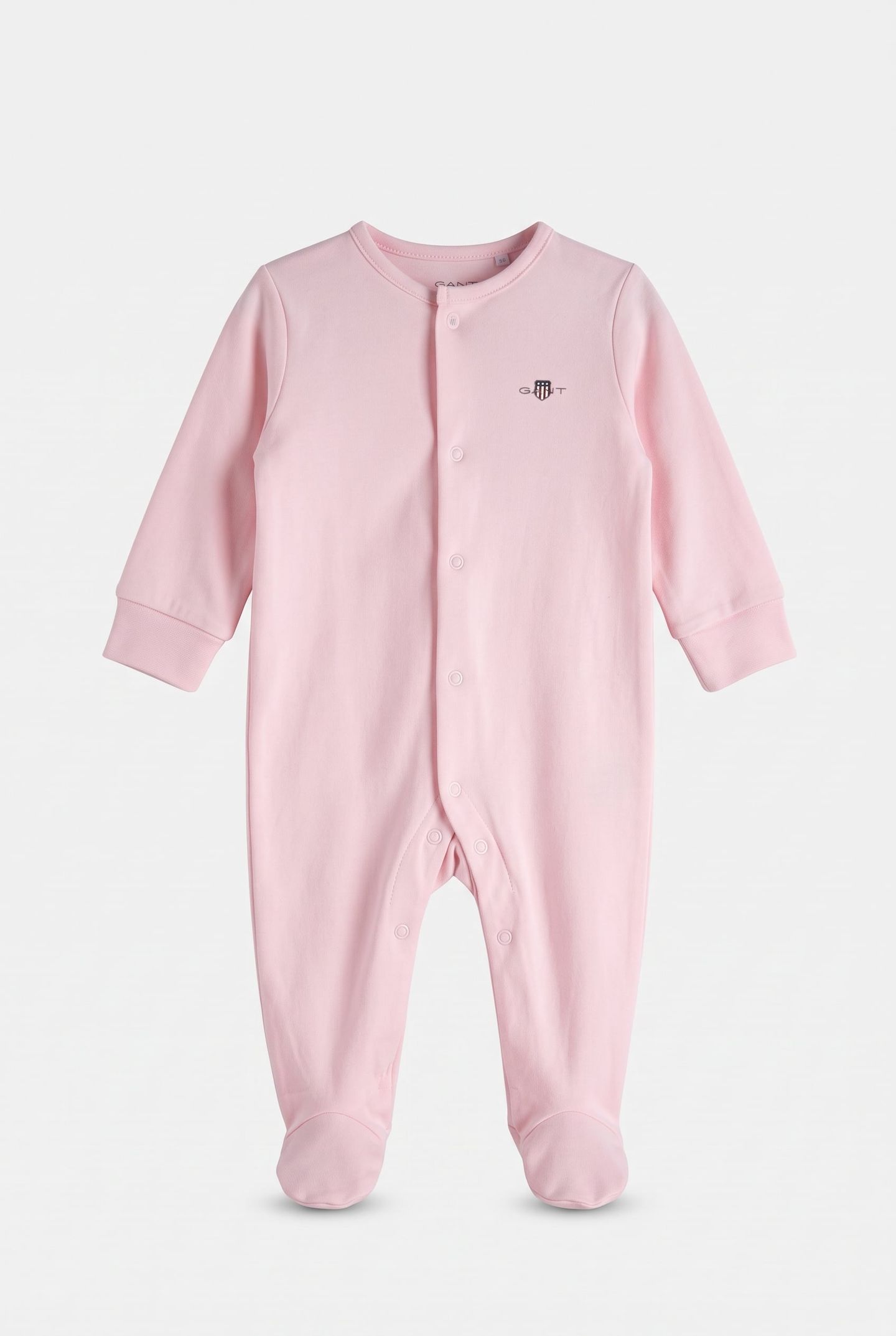 BABY UNISEX SHIELD LS SLEEPSUIT LIGHT PINK 1