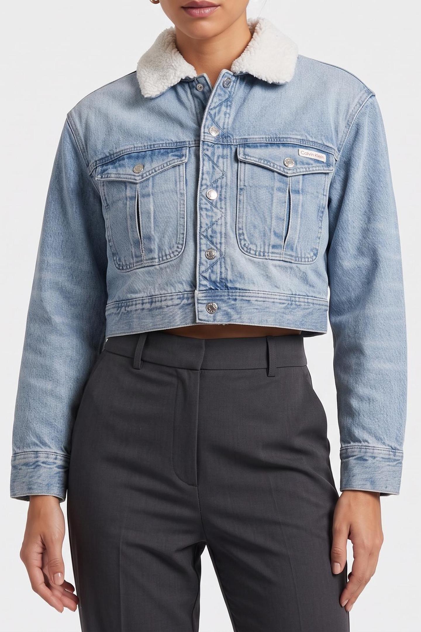 SHERPA WOOL DENIM JACKET BLUE NEWTON 1