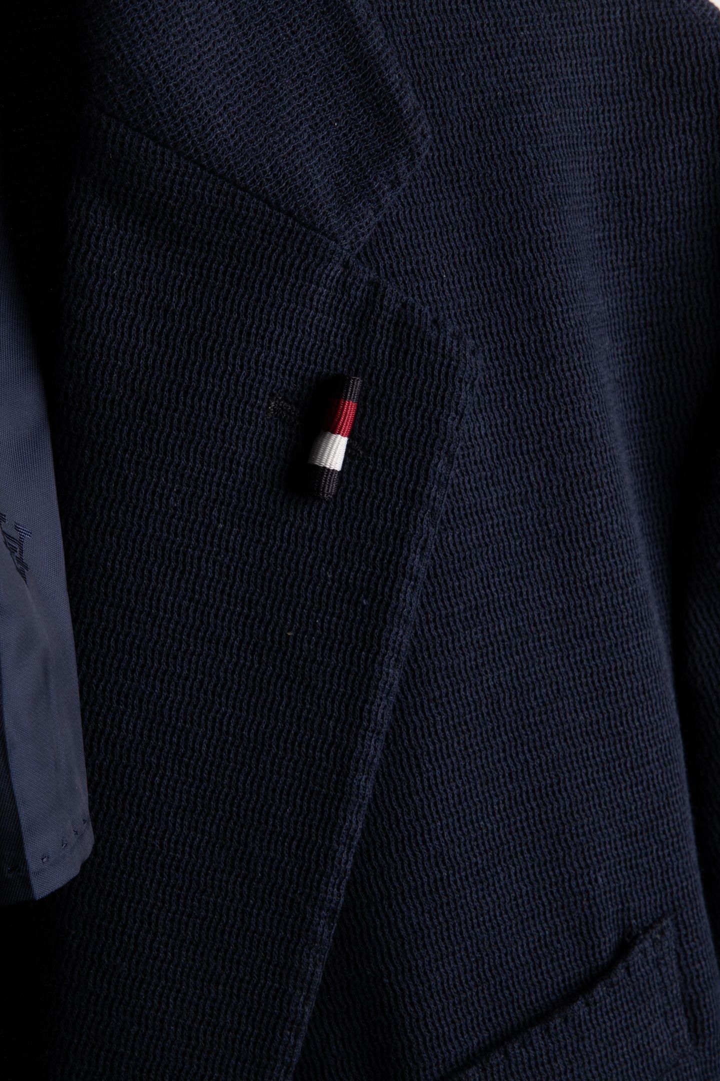 WAVE JERSEY FABRIC SUITING JACKET BLUE 4