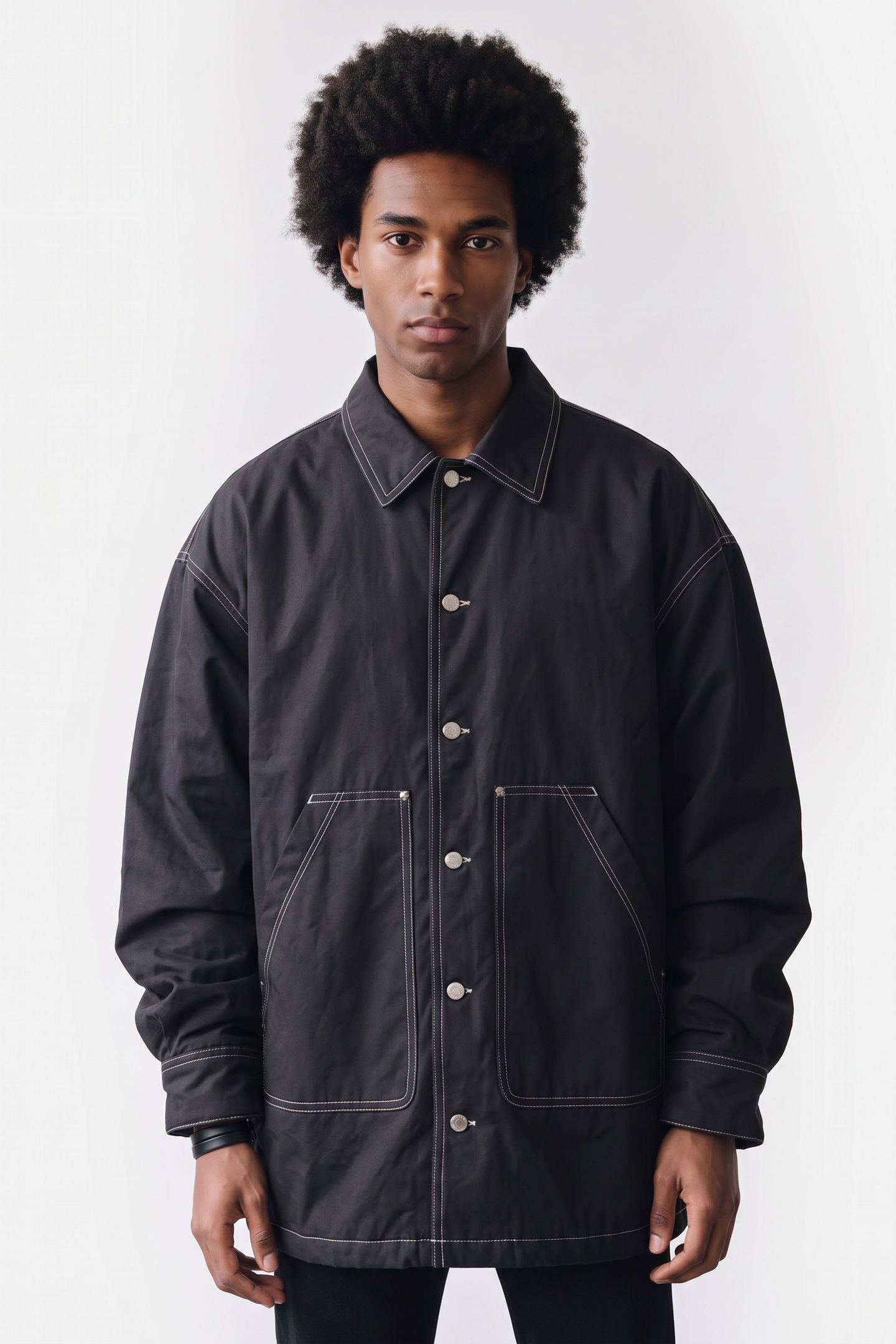 LAWRENCE-GA JACKET FADED BLACK 1