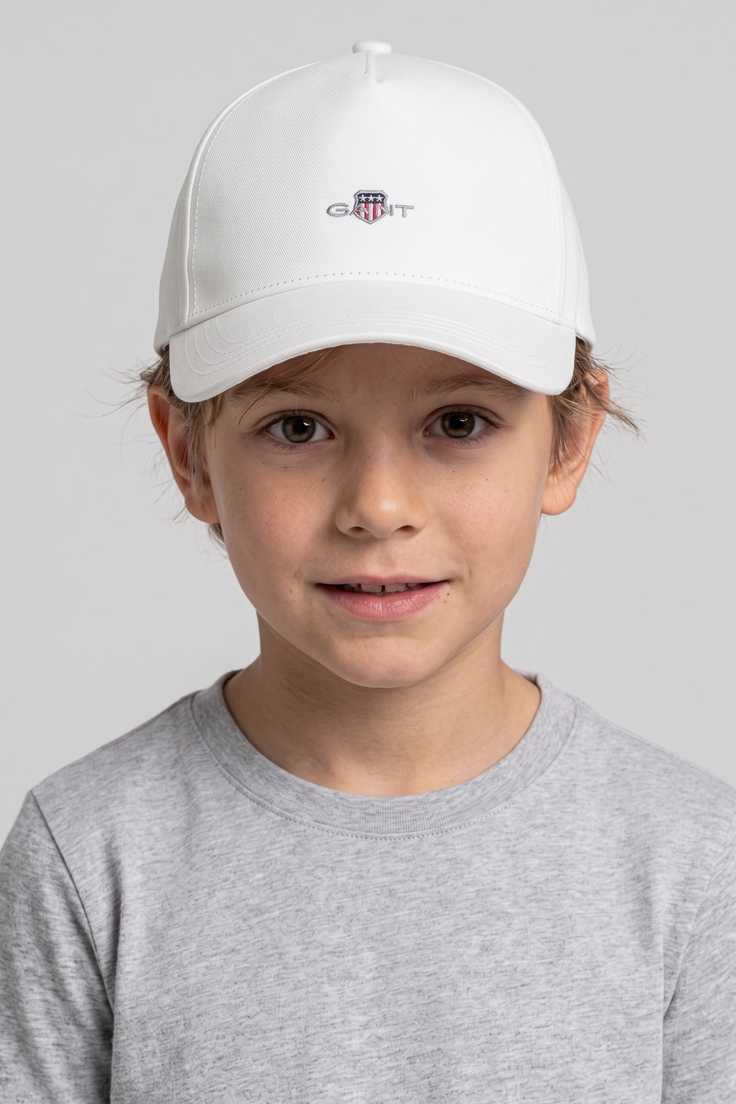 TEEN UNISEX SHIELD COTTON TWILL CAP EGGSHELL 1