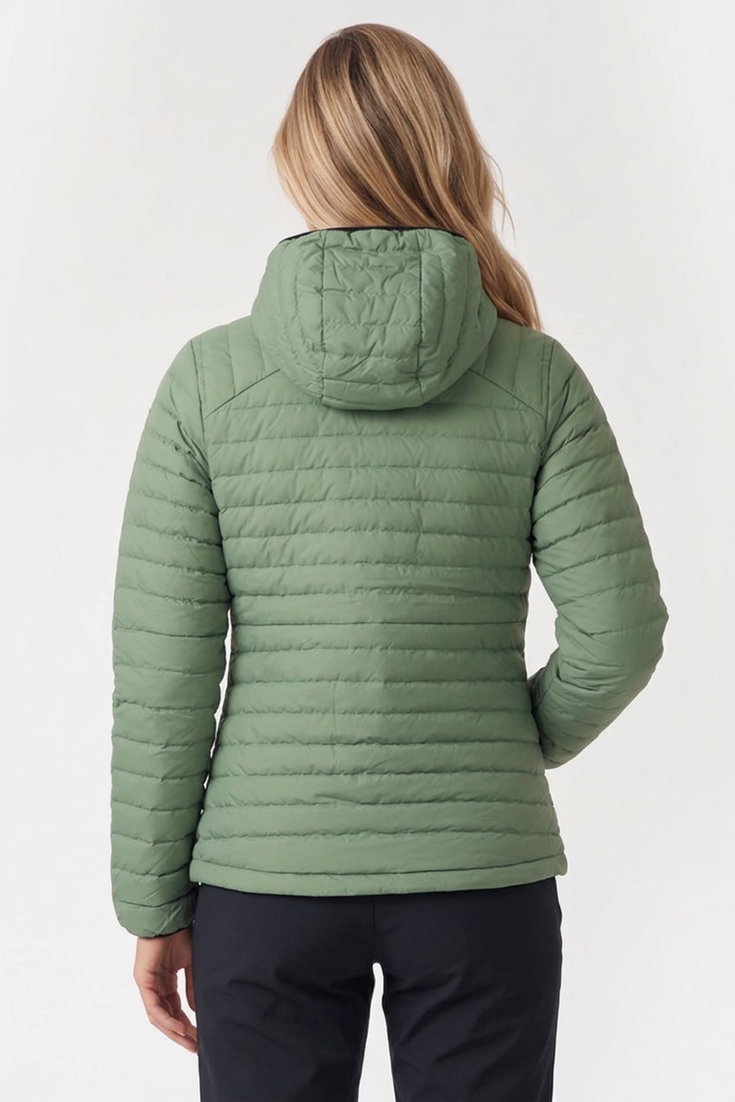 LAVA LIGHT DOWN JACKET W/HOOD JADE GREEN 2