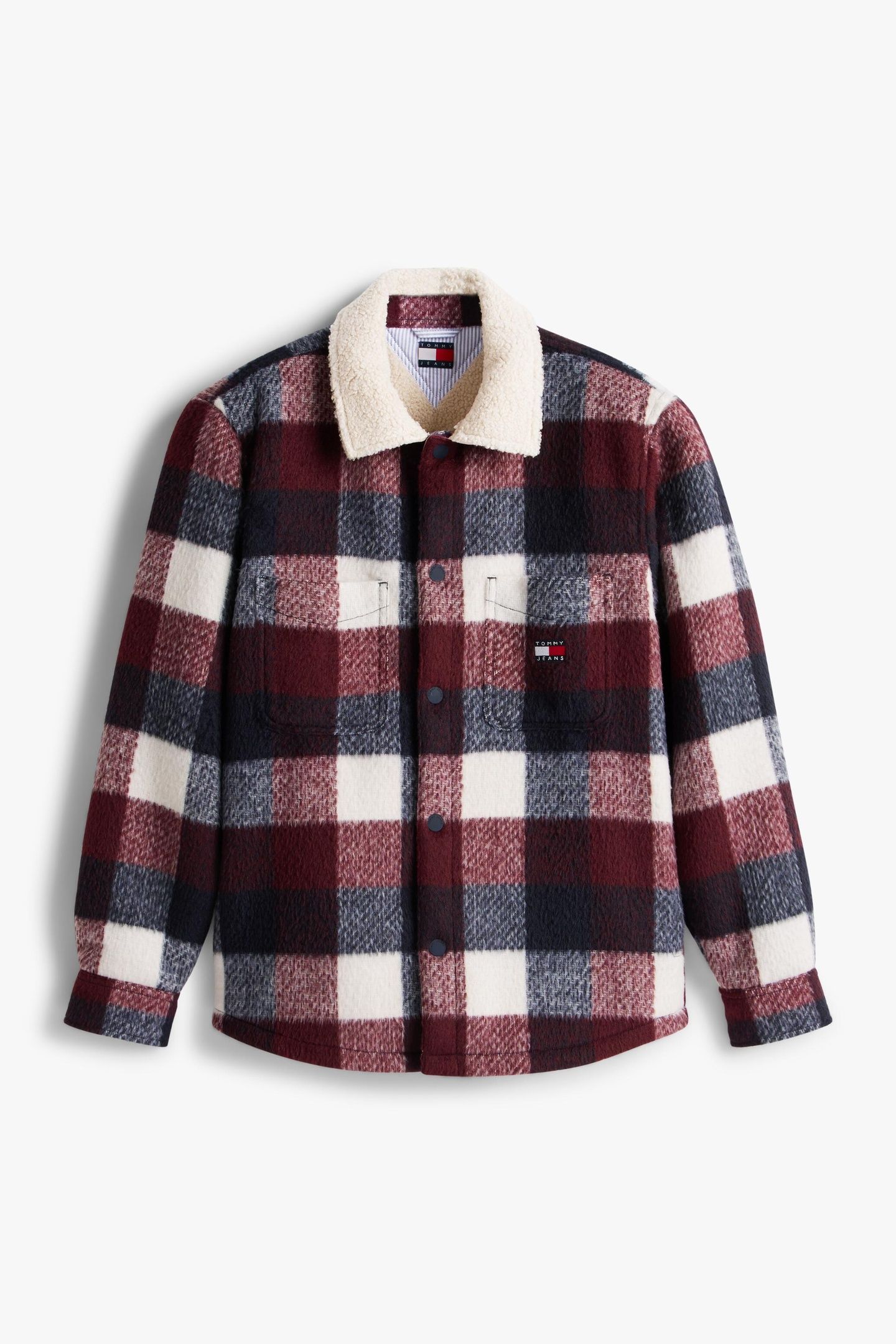 TJM CHECK TEDDY OVERSHIRT DARK NIGHT NAVY/BUFFALO CHECK 5