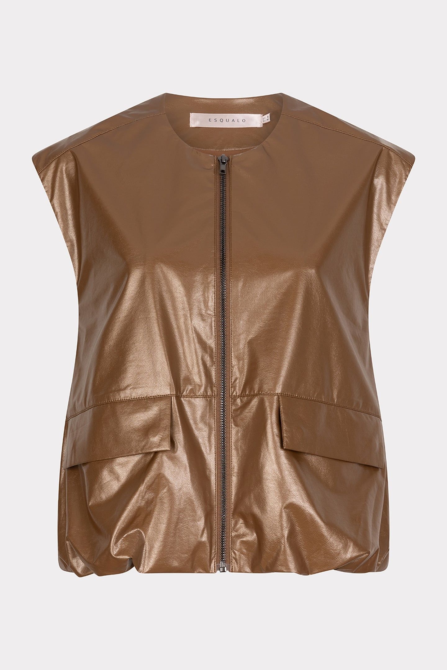 BODYWARMER METALLIC PU BRONZE METALLIC 4