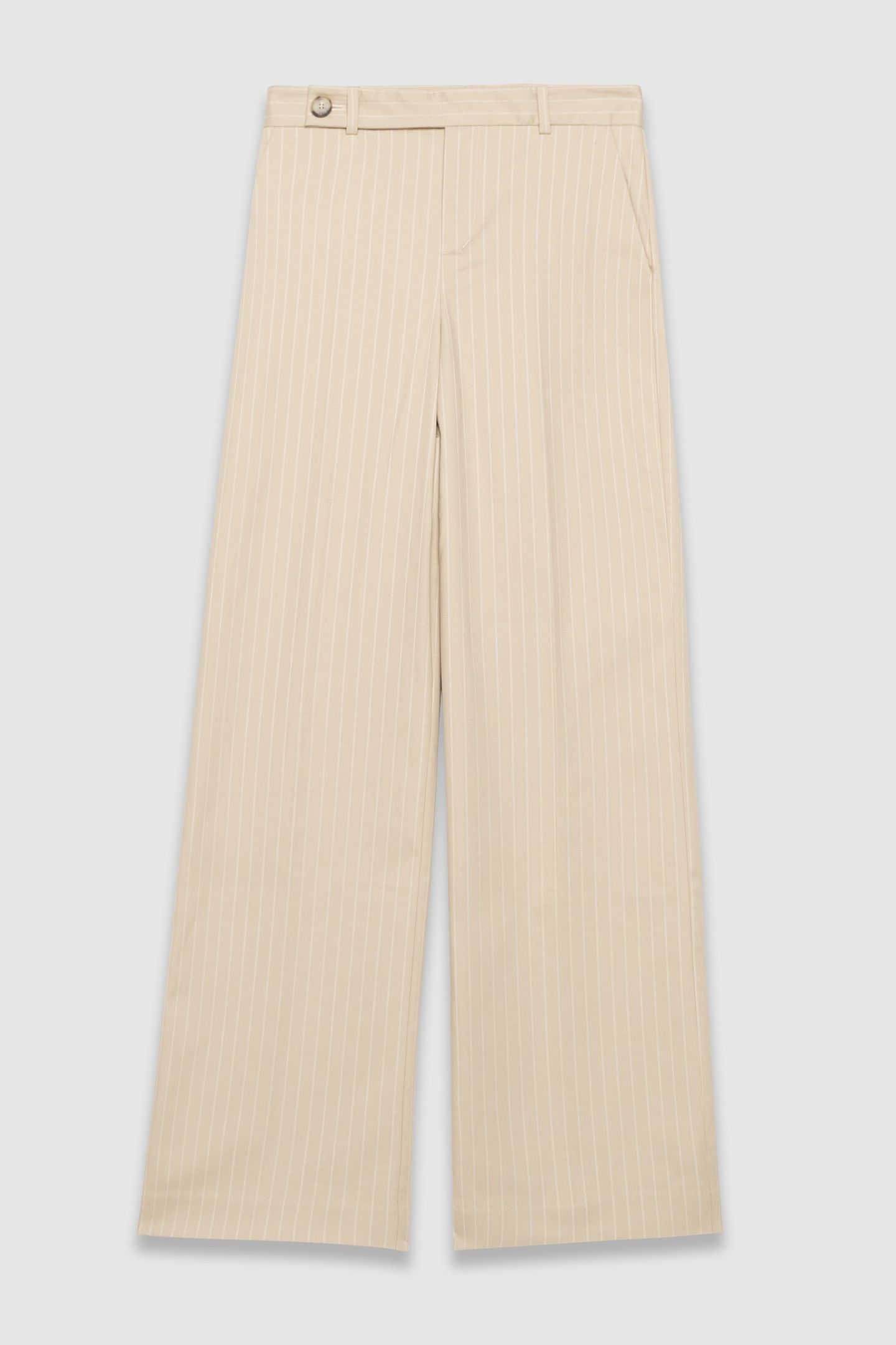 BEIGE PINSTRIPE SUIT TROUSERS 4