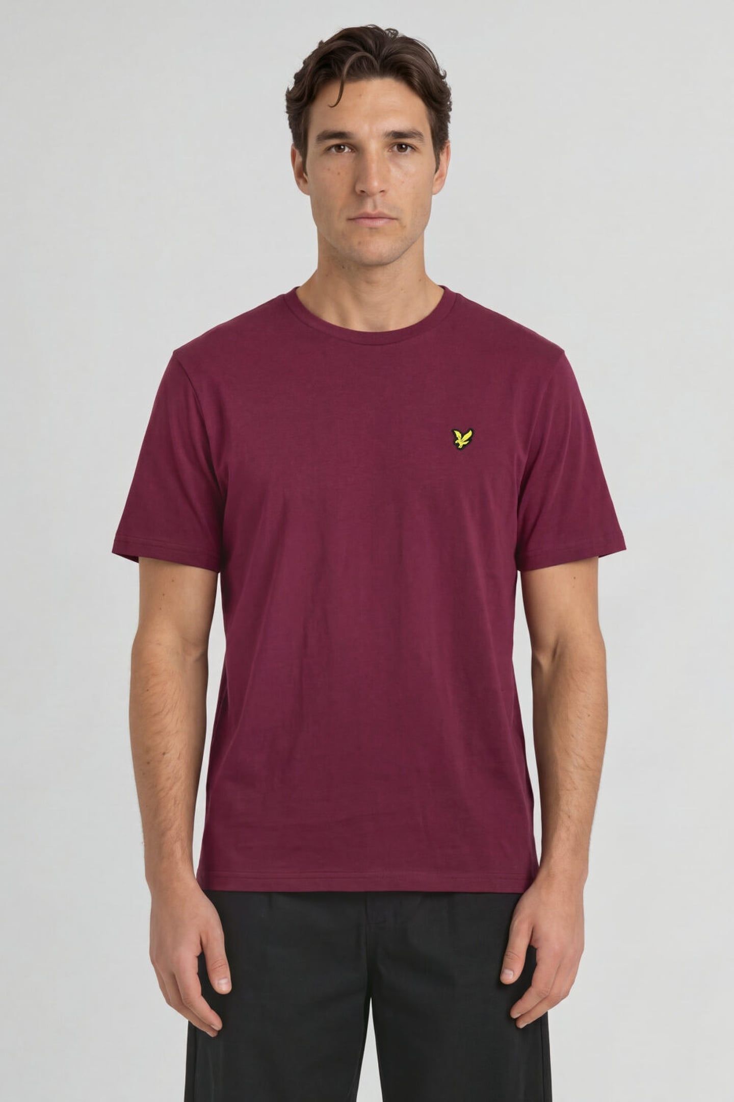 PLAIN T-SHIRT RICH BURGUNDY 1