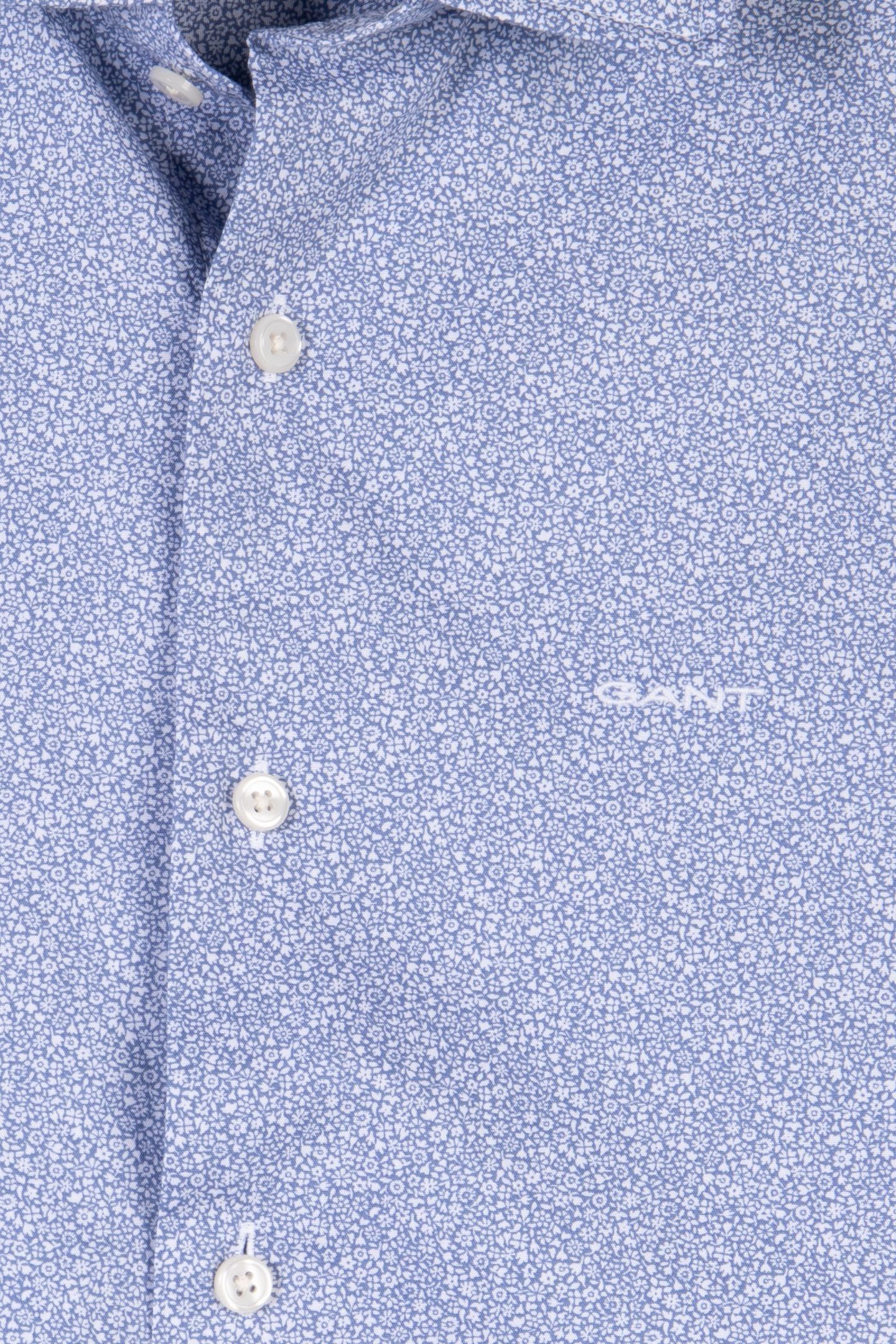 REG POPLIN AOP SHIRT FADED DENIM 4