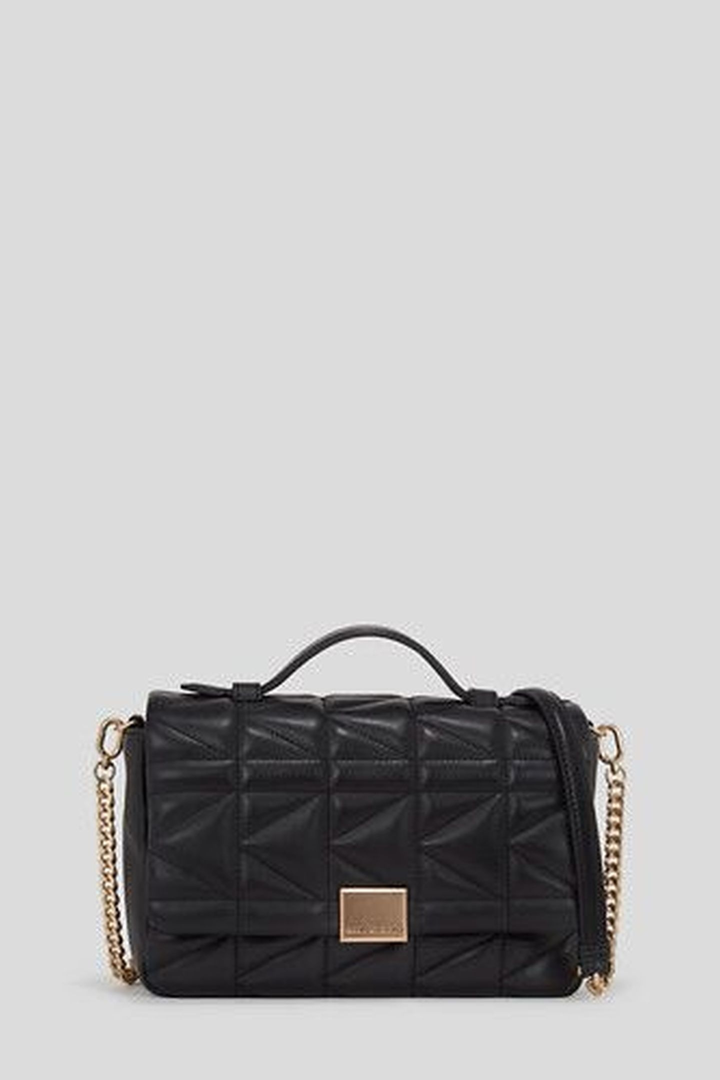 KUILT TOP HANDLE CROSSBODY BLACK 5