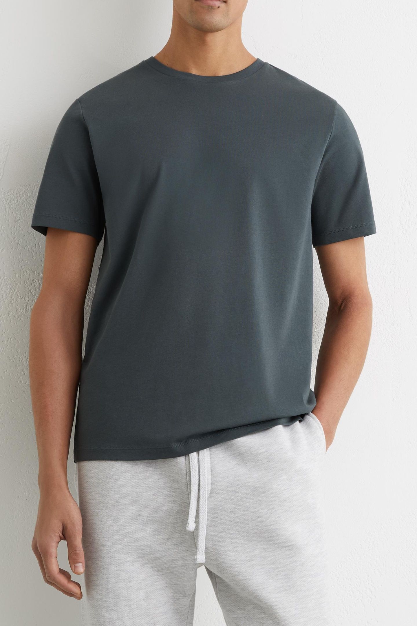 SS CREW NECK TSHIRT PETROL BLUE 1