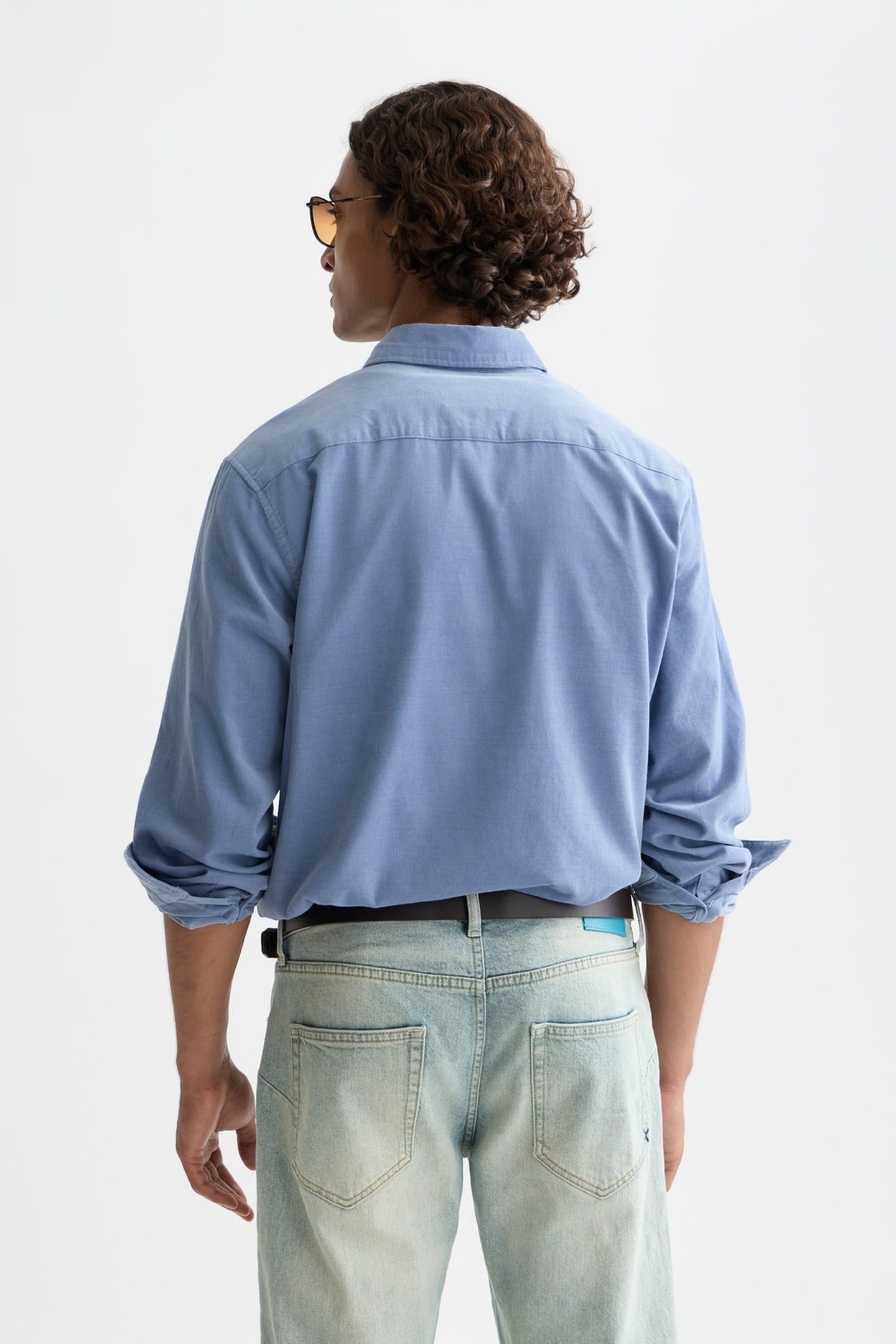 LIGHTWEIGHT CORDUROY REGULAR-FIT SHIRT NAVY 2