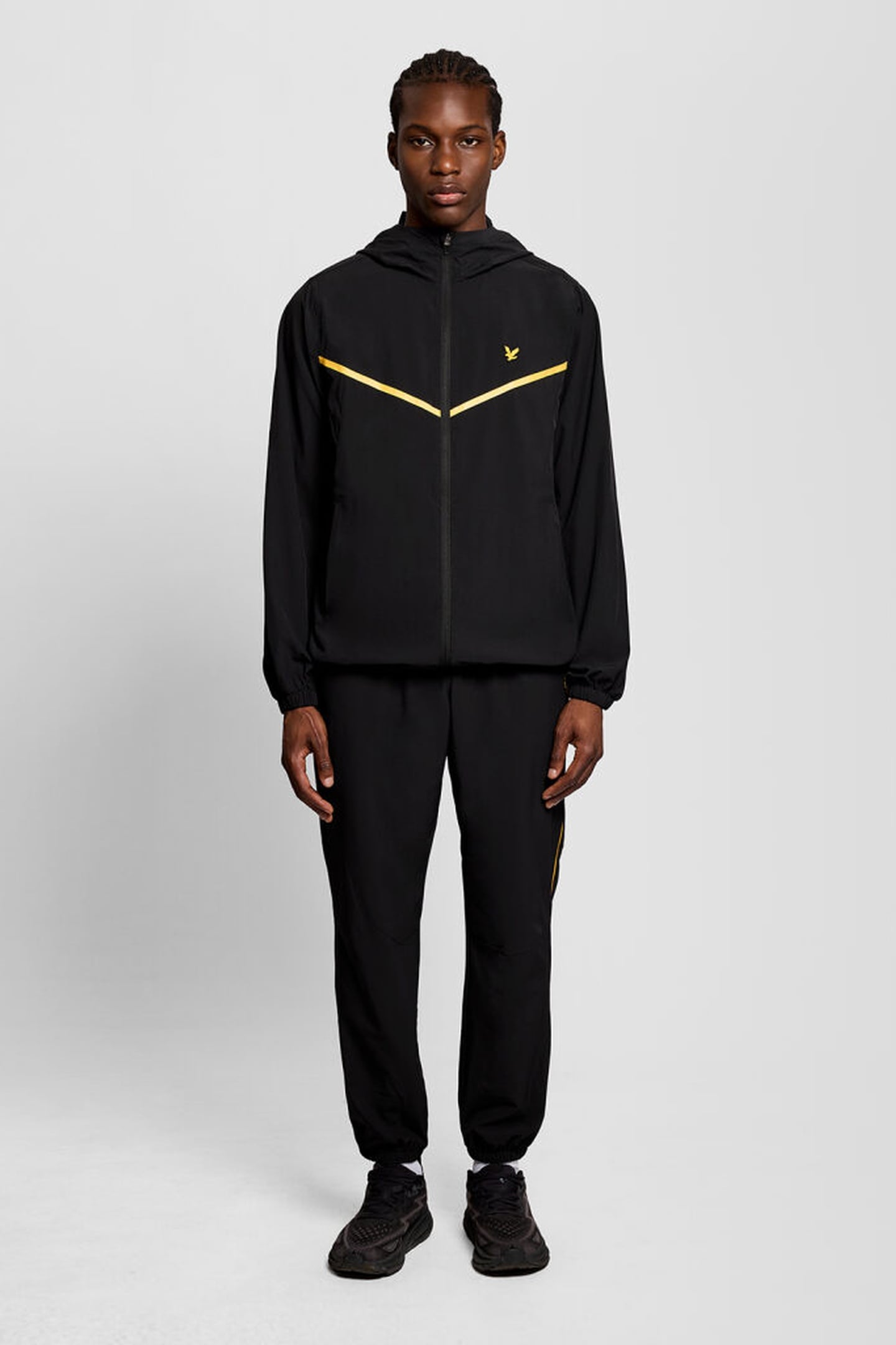STRIPED TRACKIES JET BLACK 3