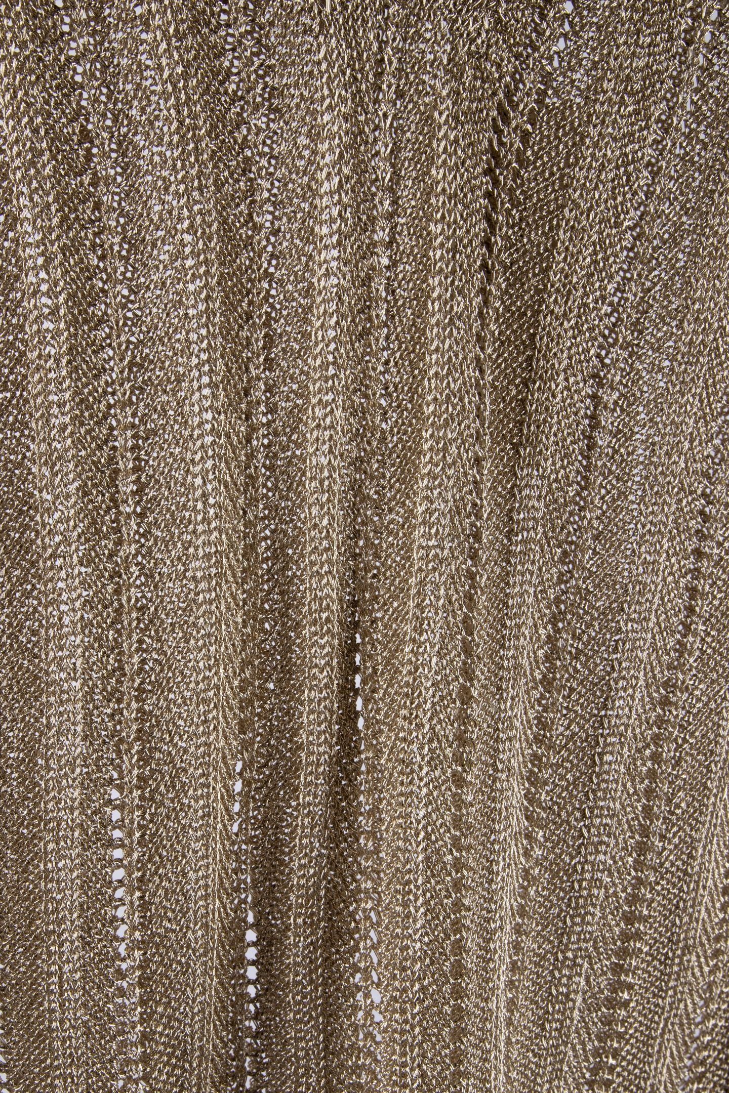 V NECK KNITTED TANK GOLD 4