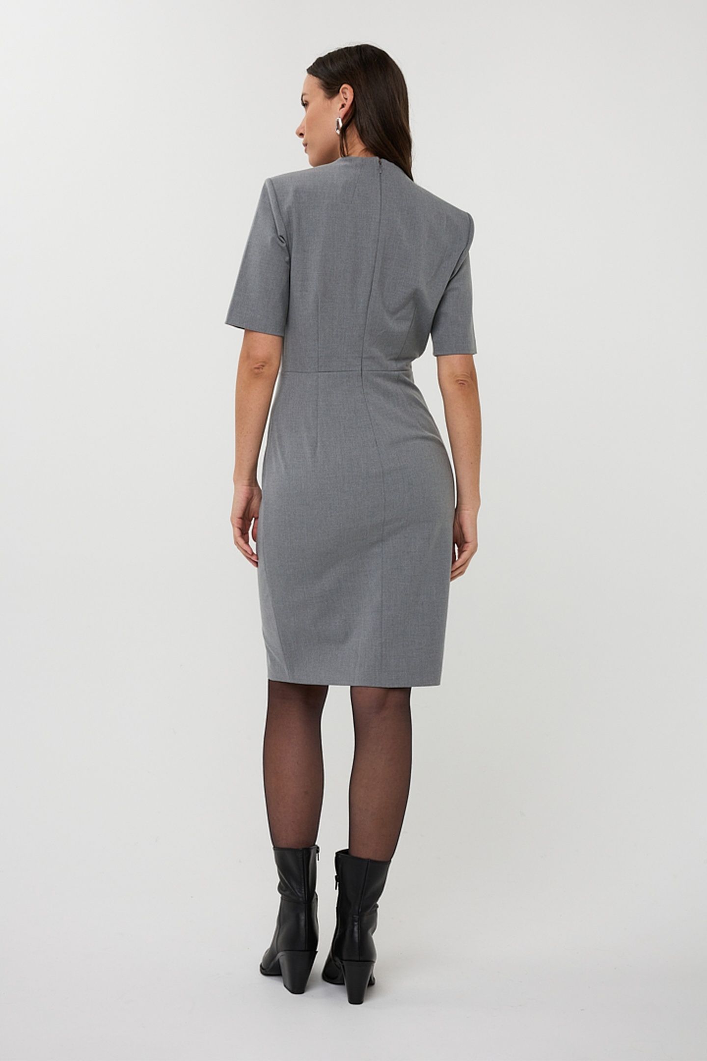 DRESS BUCKLE S/SLVE LIGHT GREY MELANGE 4