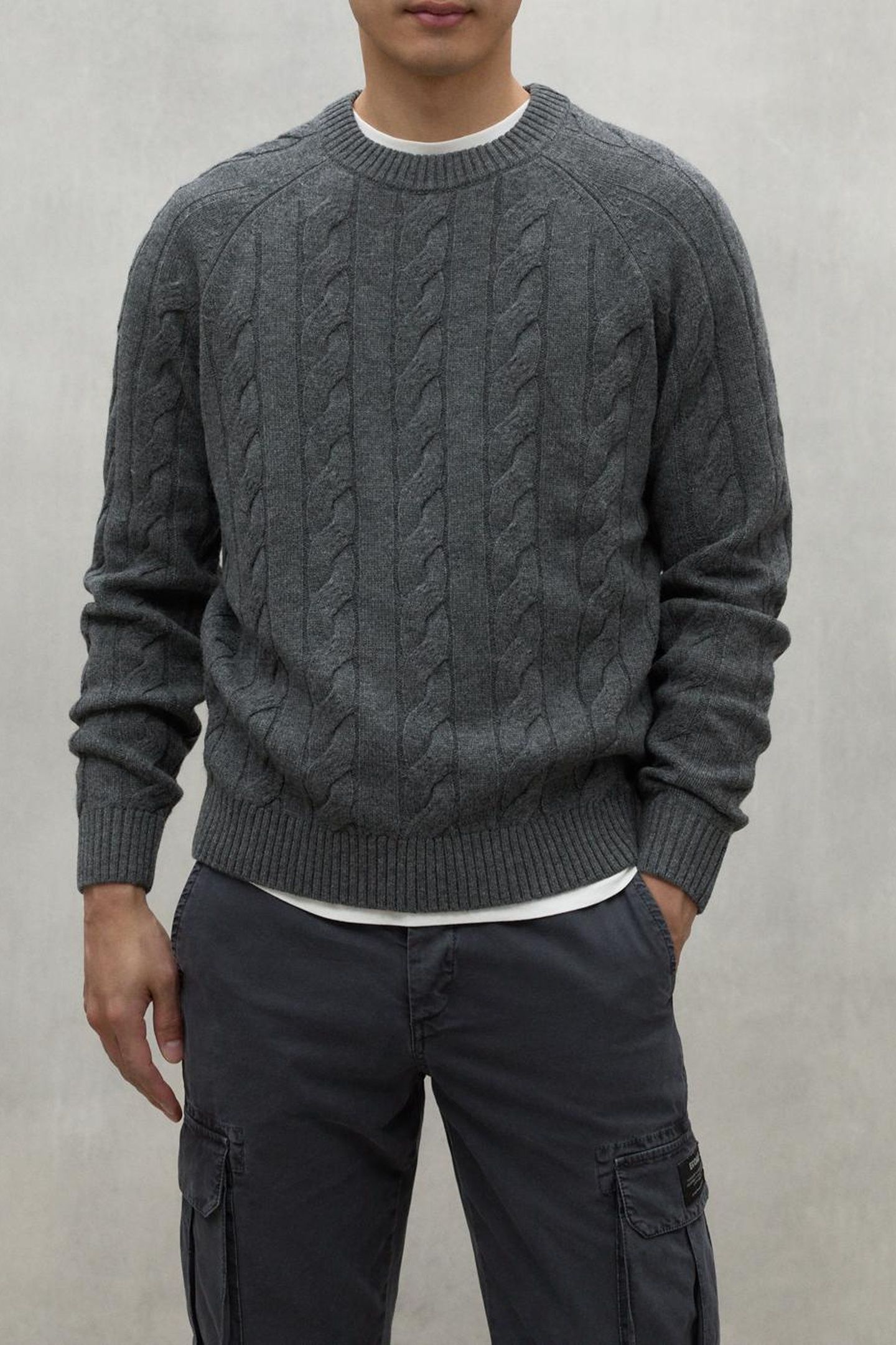 TILOALF KNIT MEDIUM GREY MELANGE 1
