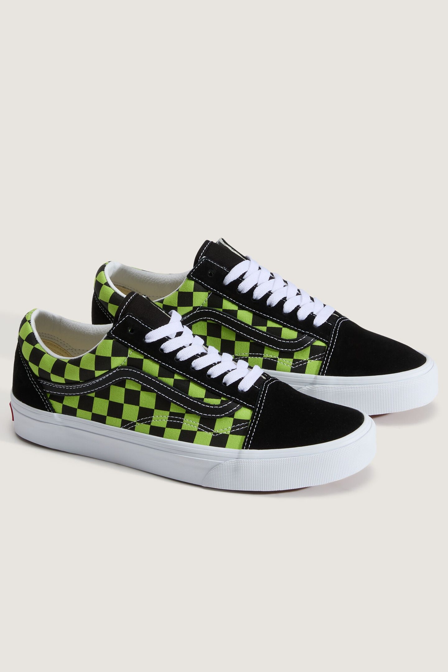 UNISEX OLD SKOOL CHECKERBOARD BLACK/GREEN FOAM 4