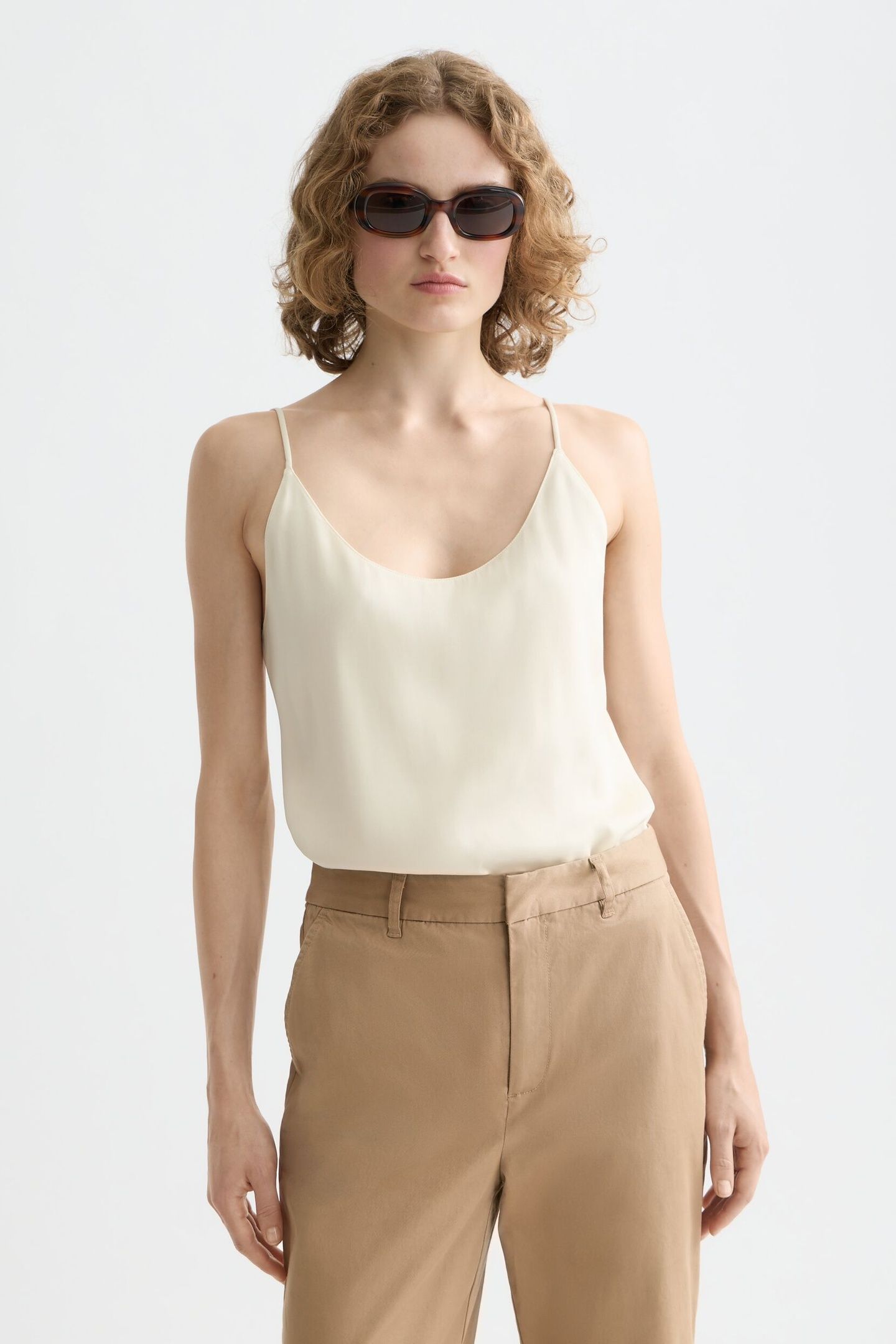 CORE JERSEY WOVEN TANK WHITE TRADITIONAL 1