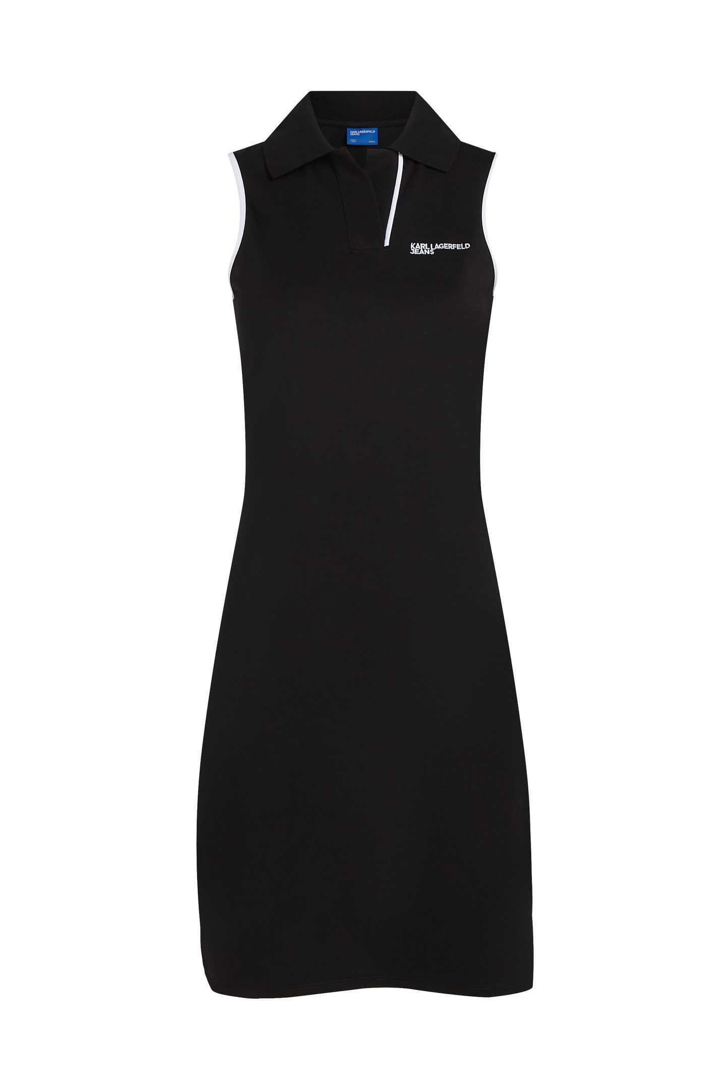 KLJ POLO SLVLESS DRESS BLACK 1