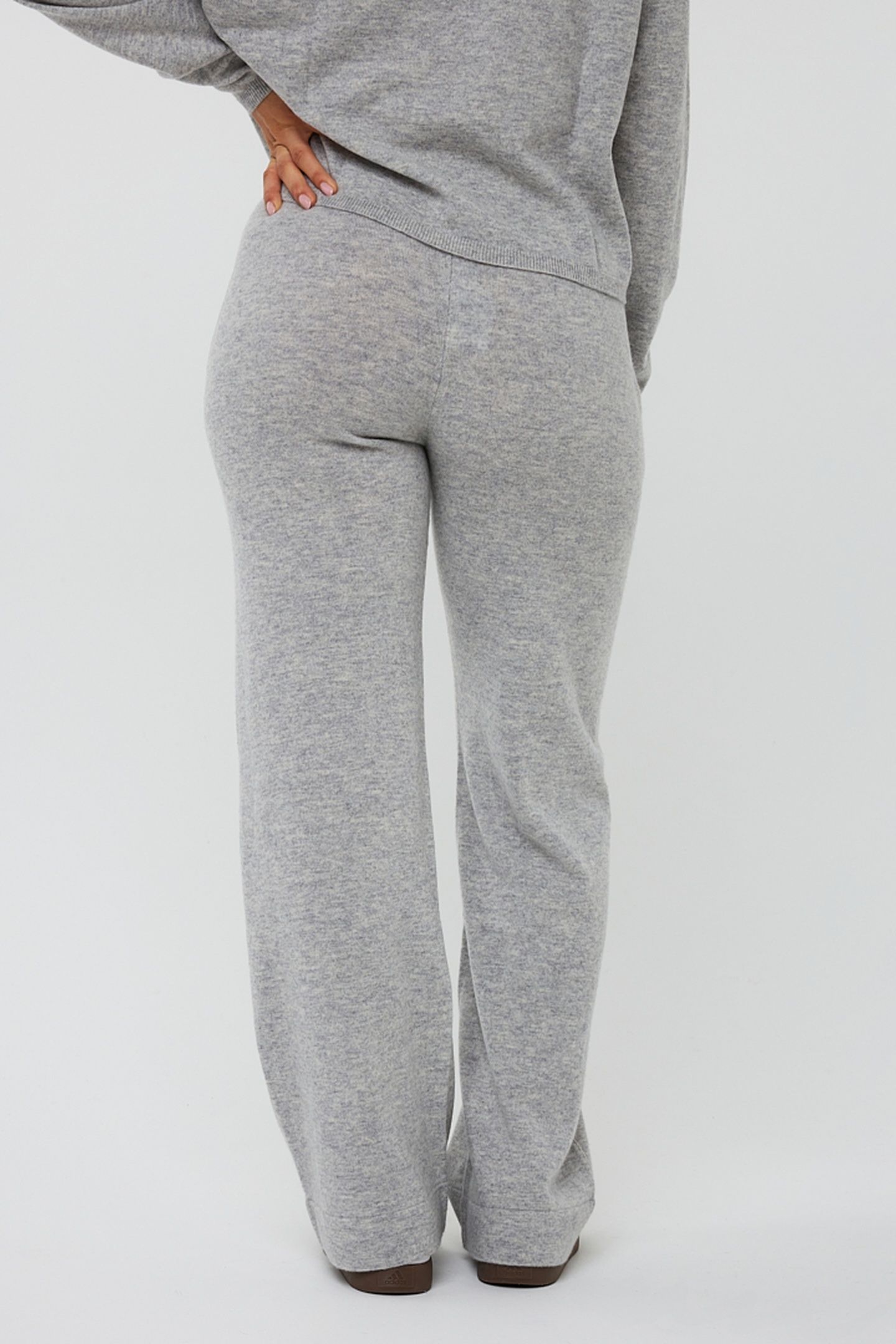 TROUSERS FINE CHAIN LIGHT GREY MELANGE 3