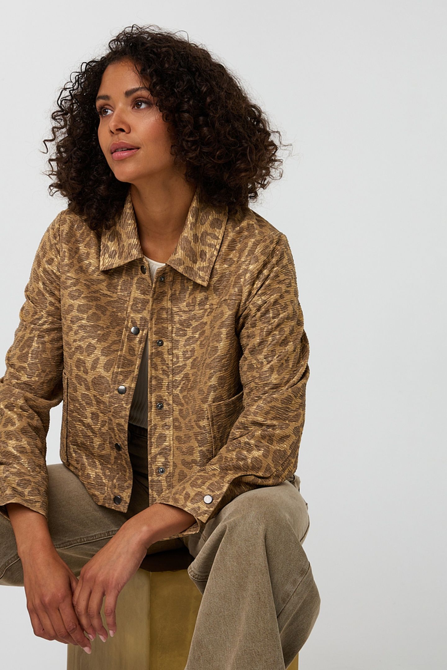 JACKET LEOPARD GOLDEN OLIVE 3