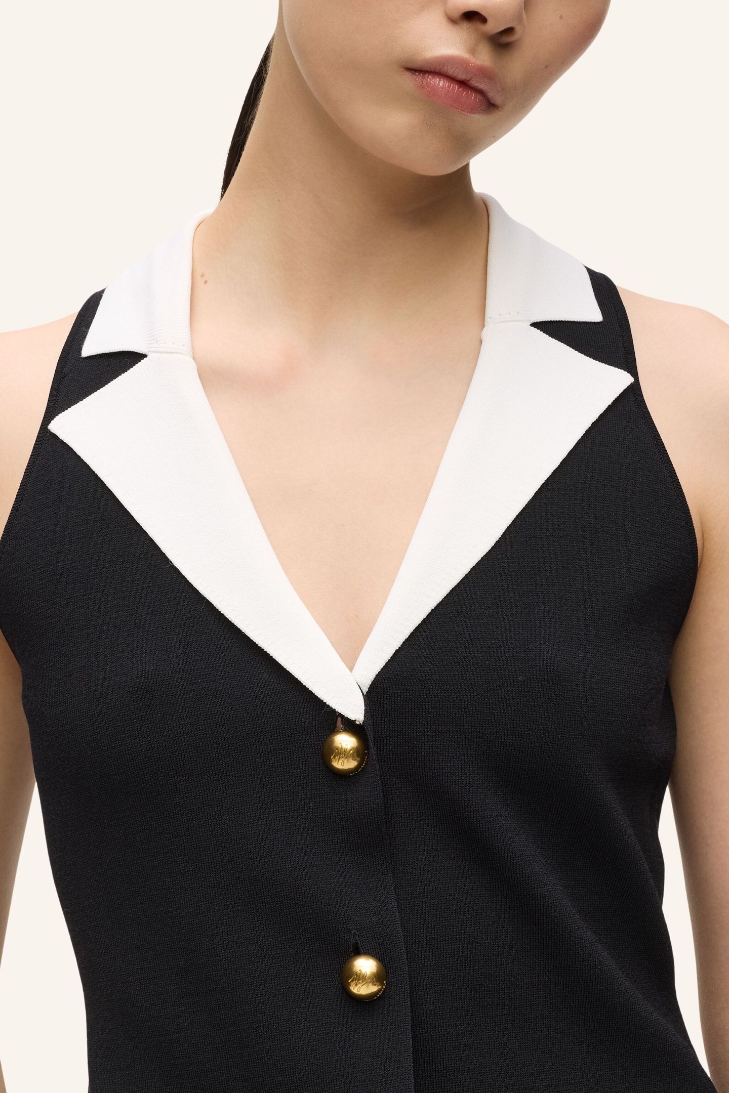 BW SUMMER KNIT TOP BLACK/WHITE 6