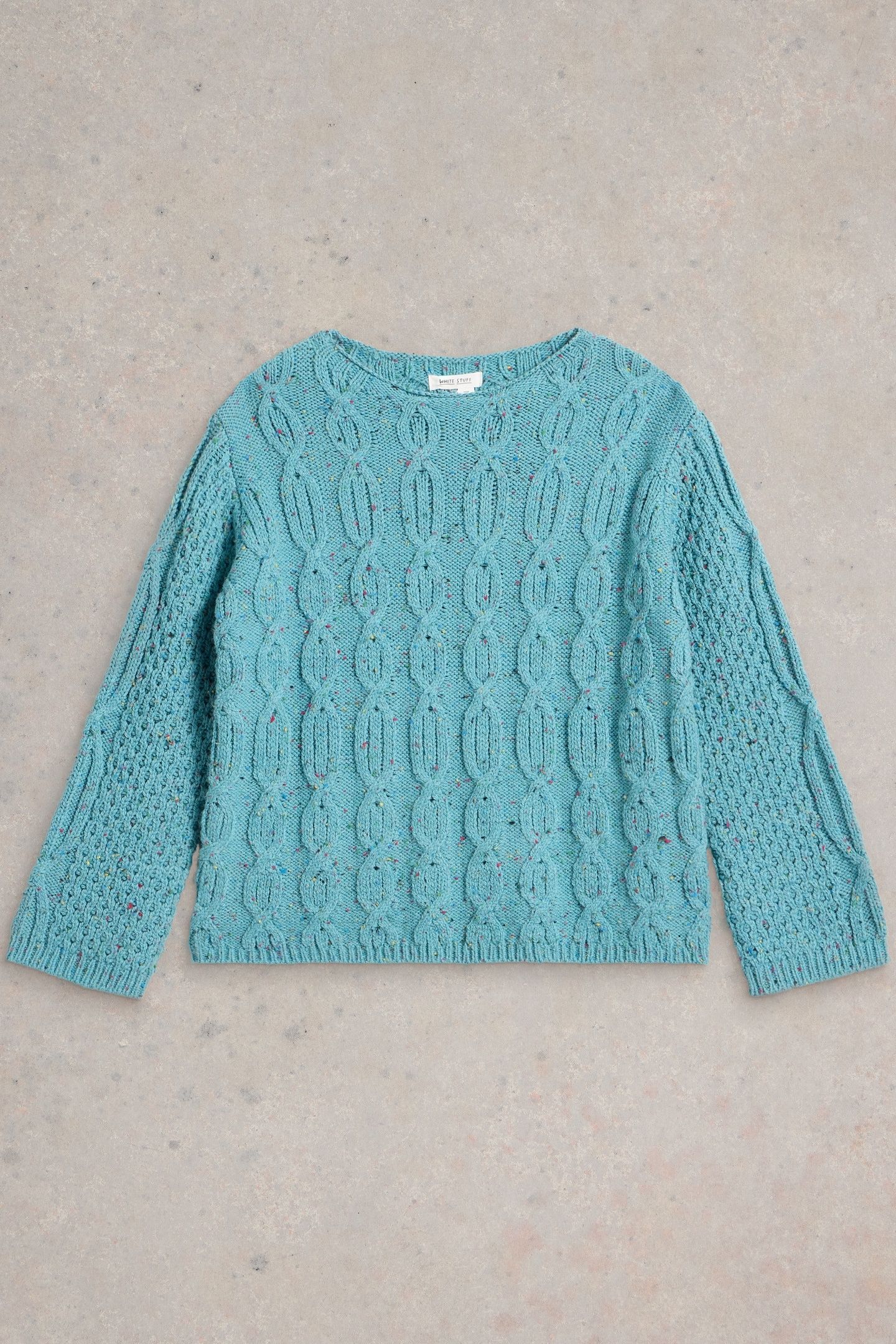 CABLE NEP JUMPER MID BLUE 3