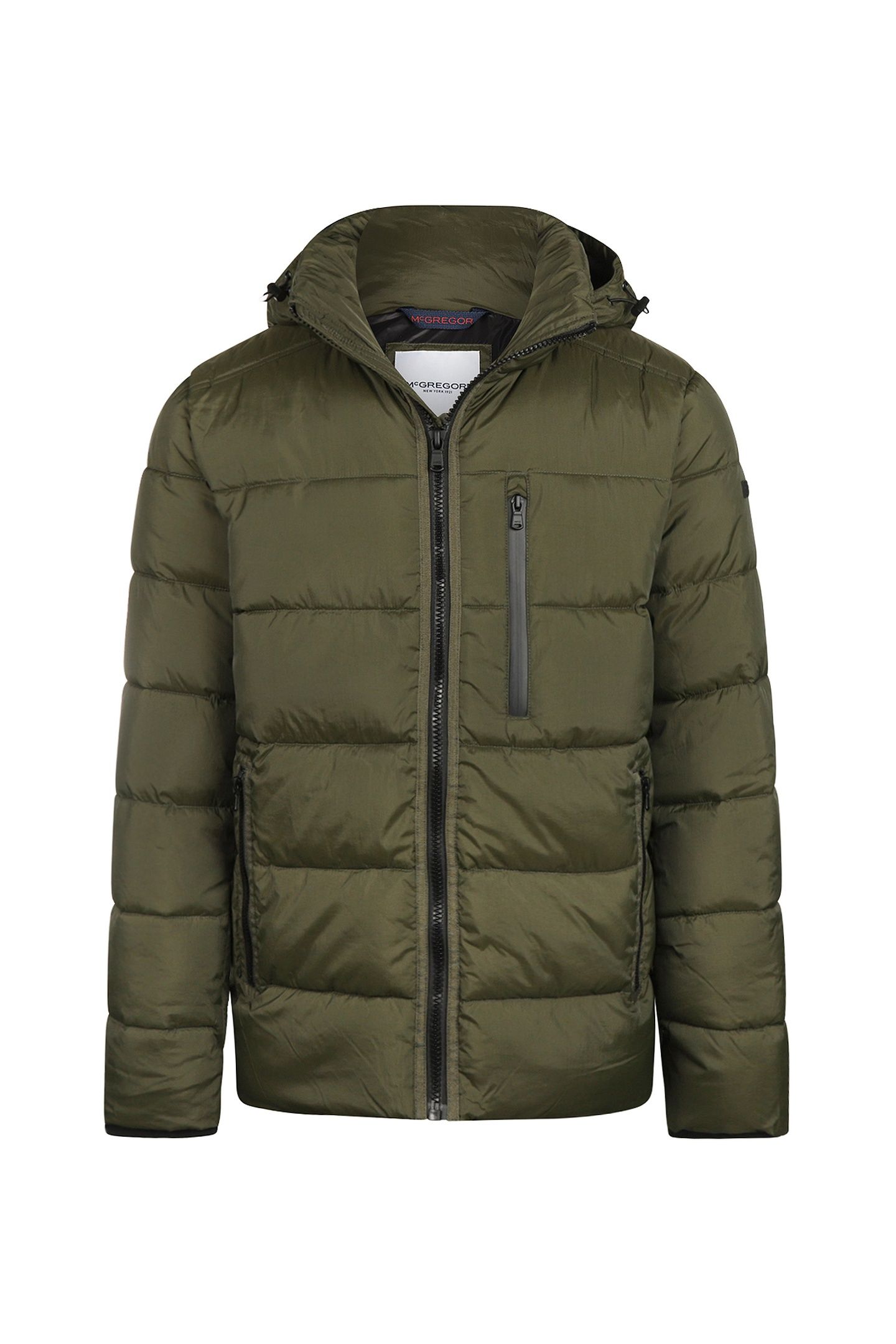 HOODED BOMBER JACKET DARK OLIVE 3