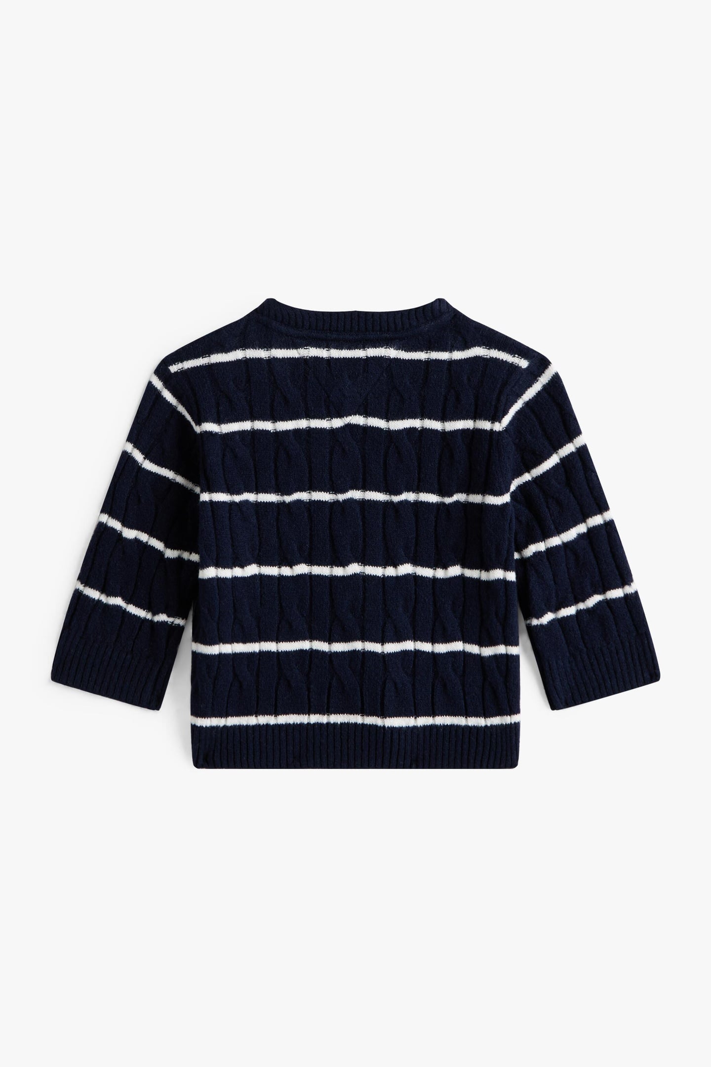 NEWBORN CABLE SWEATER DARK BLUE 6