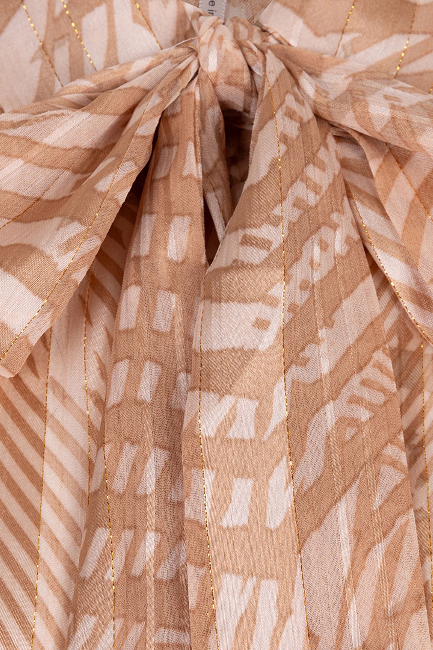 BLOUSE BOW PEACEFUL PRINT 6