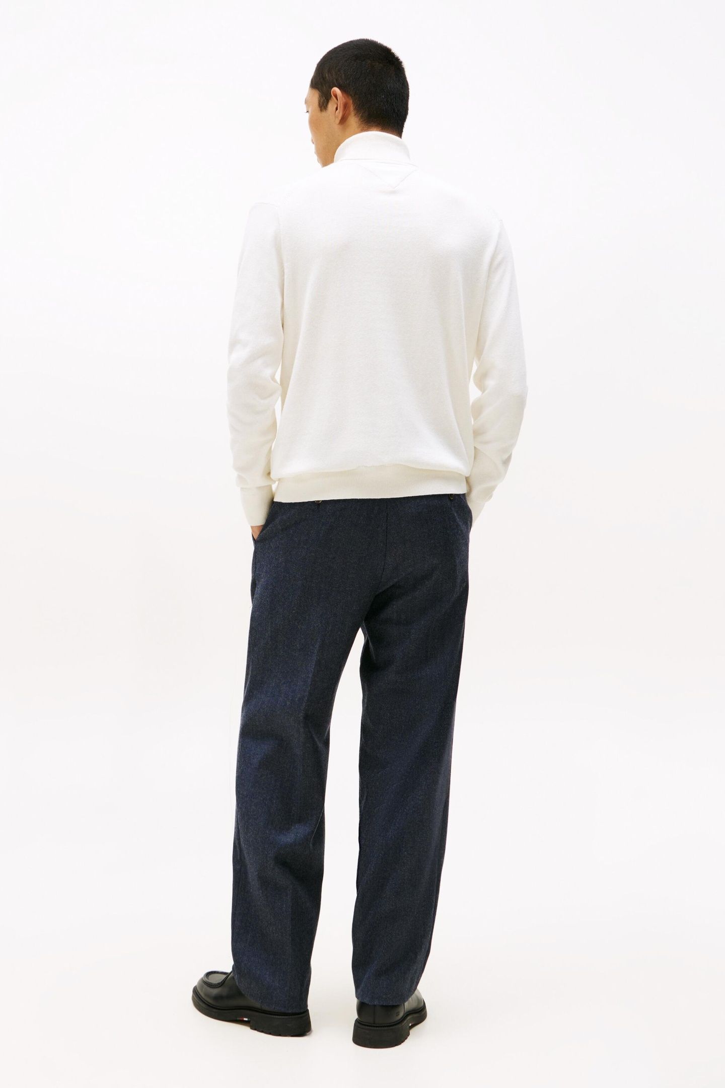 PIMA COTTON CASHMERE SWEATER IVORY PETAL 6