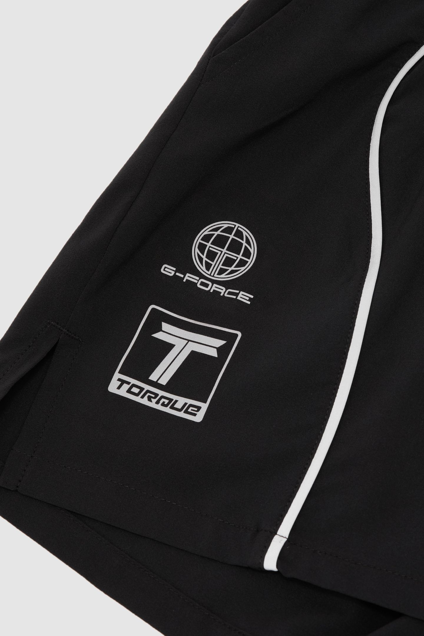 PRINTED TRACK SHORTS BLACK 7