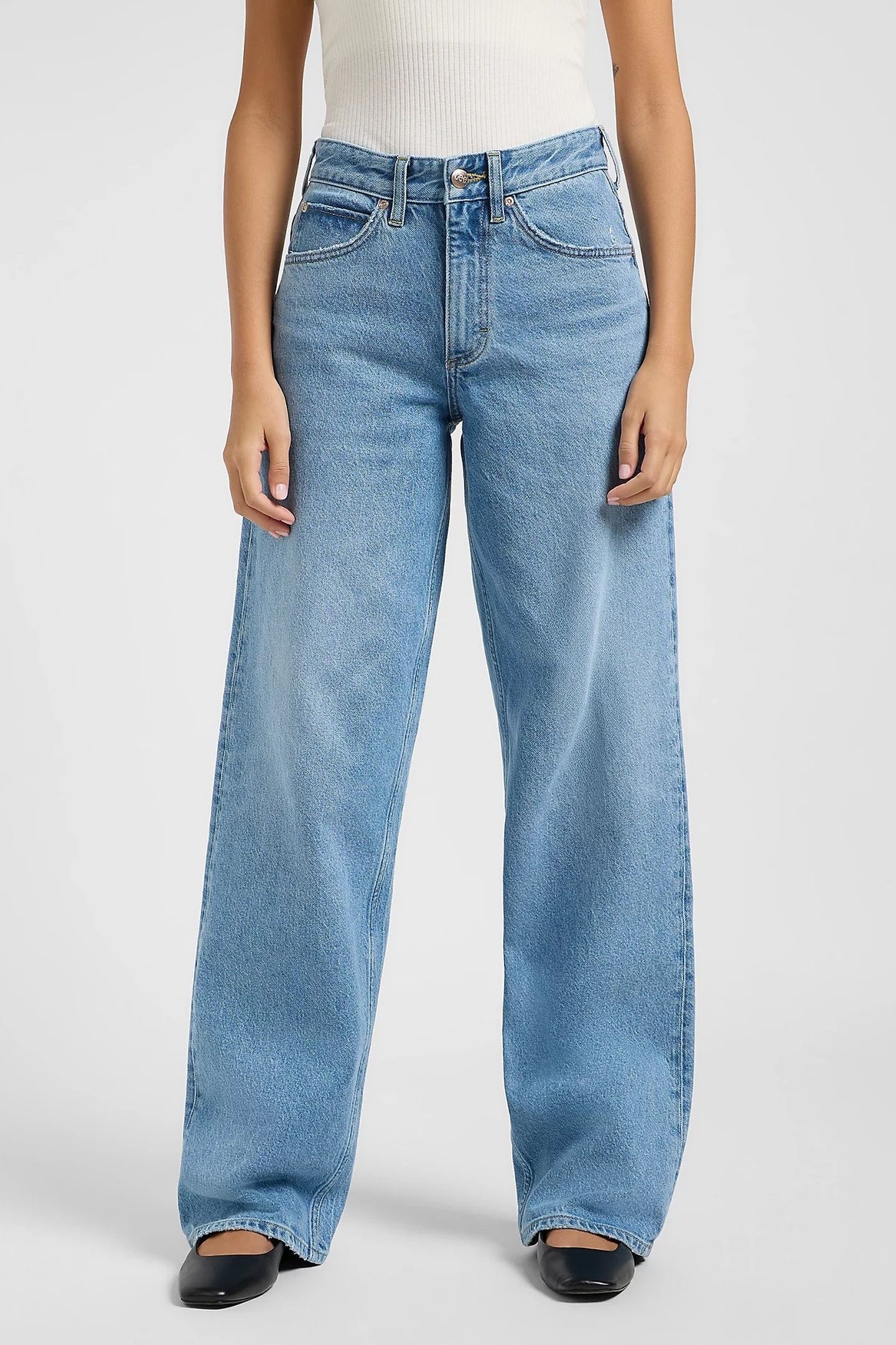 RIDER LOOSE BLUE KOI LOOSE STRAIGHT JEANS DENIM BLUE 1