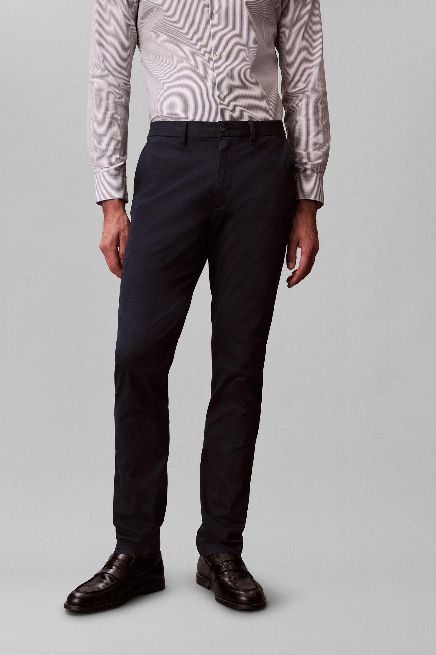 SLIM REFINED COTTON STRETCH DARK SAPPHIRE 1