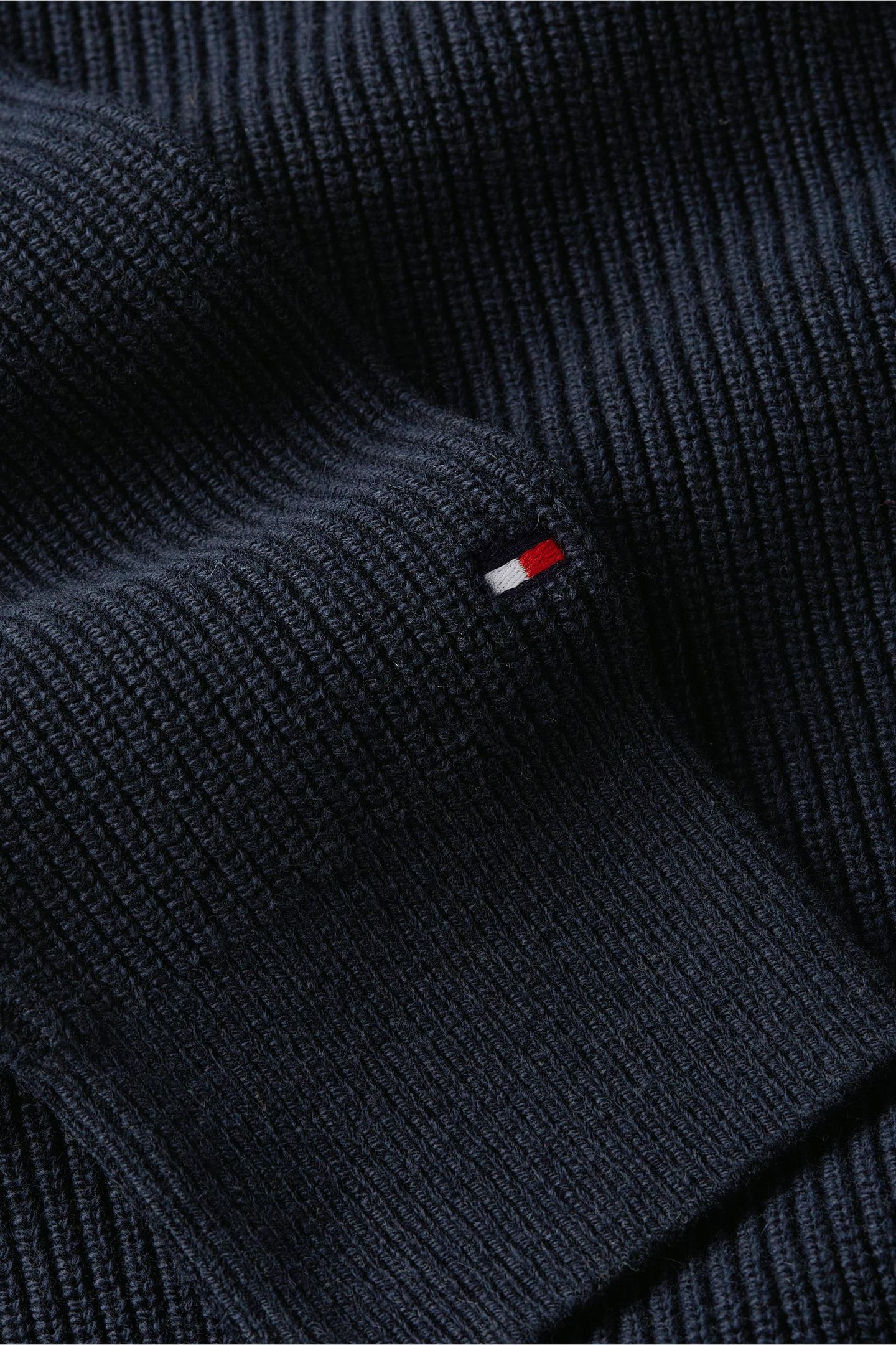FISHERMAN RIB CREW NECK DARK NIGHT NAVY 8