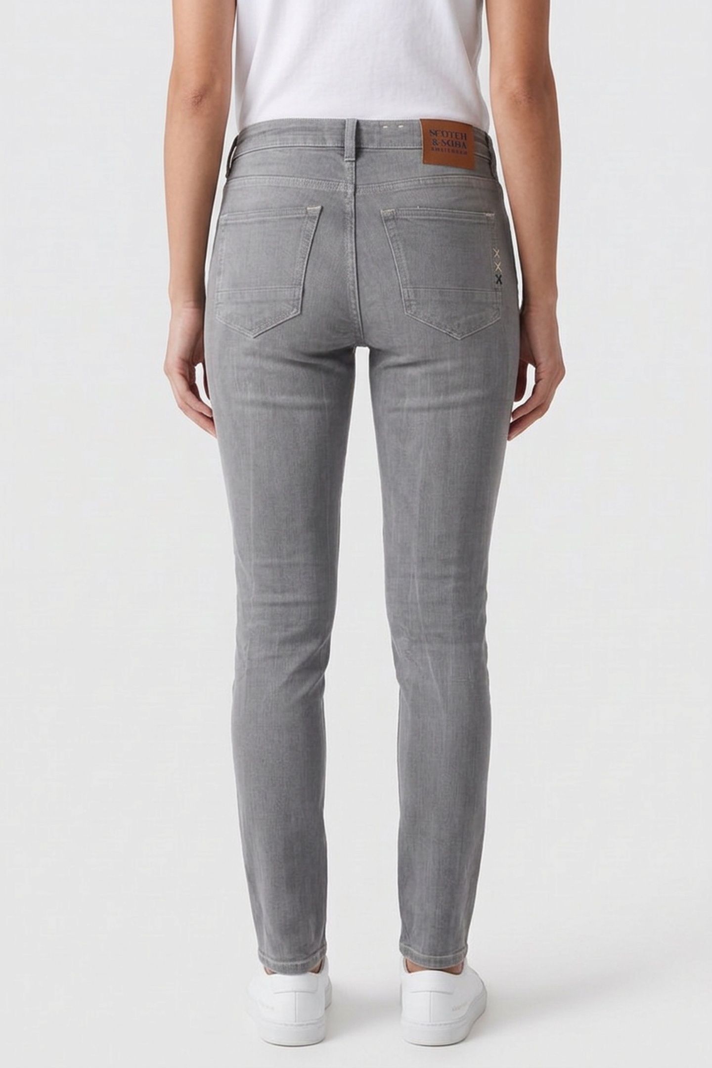 CORE SKIM SKINNY JEANS — GREY SANDS 2