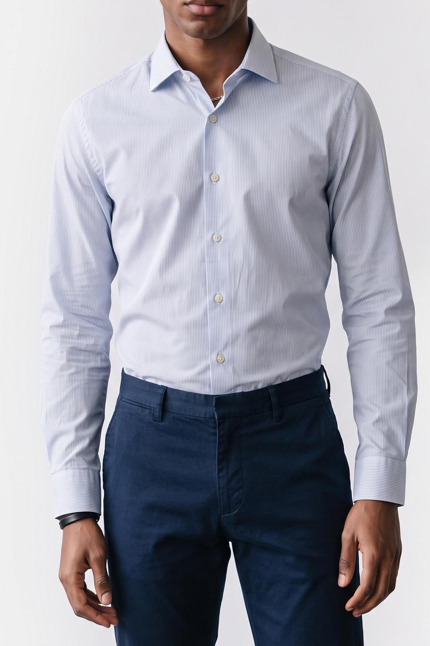 SLM ENT CLASSIC SHIRT BLUE DUST 1