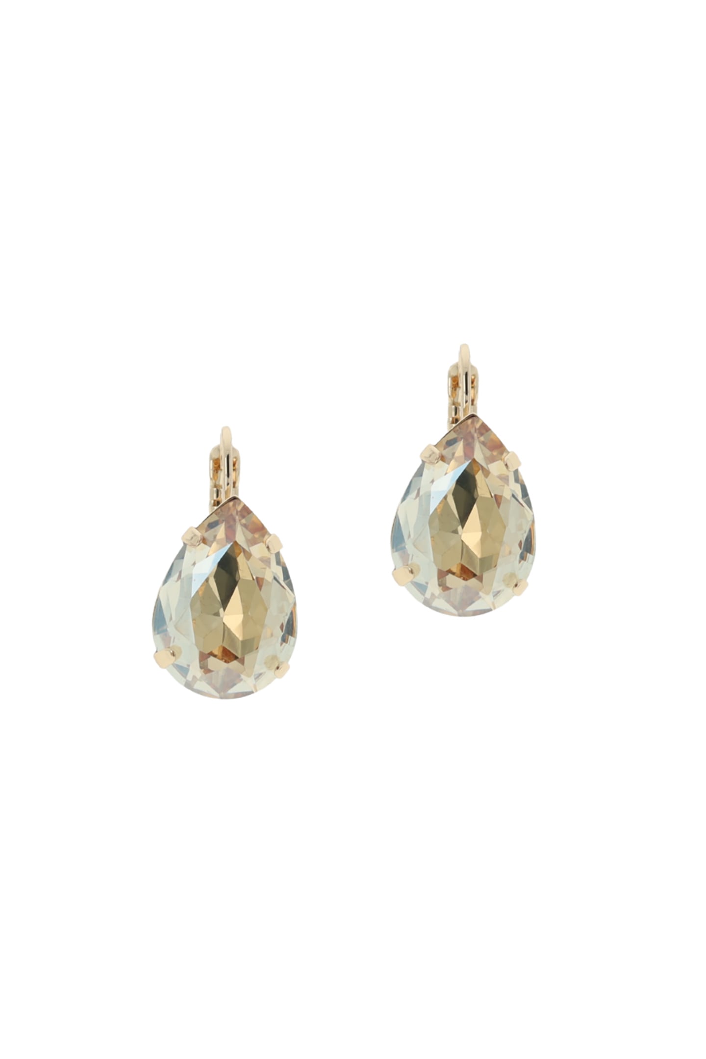 GOLDEN DROP CRYSTAL EARRINGS GOL, CRYSTAL 1