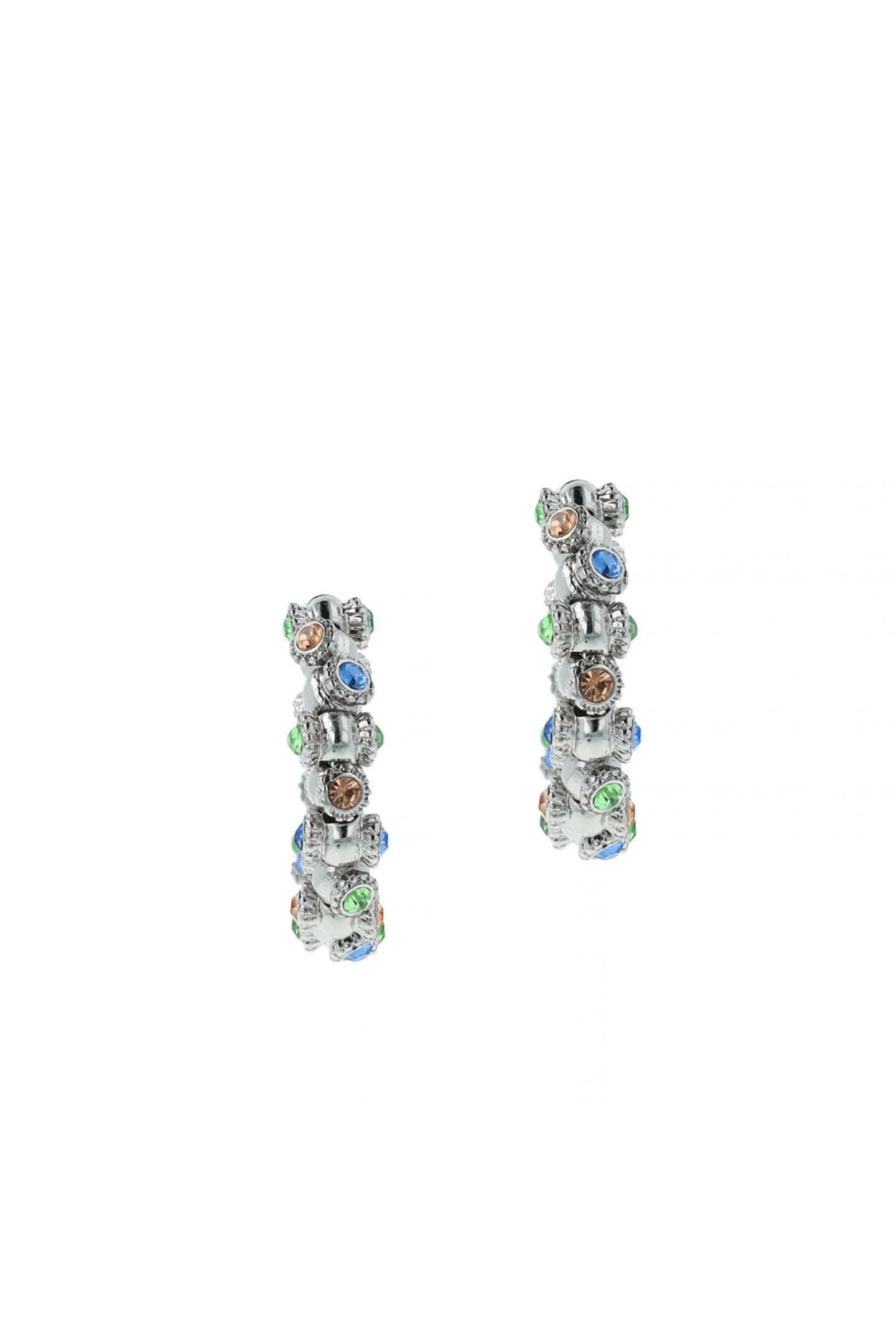 OTAZU VINTAGE BARREL HOOPS MULTICOLOR - RHODIUM 1