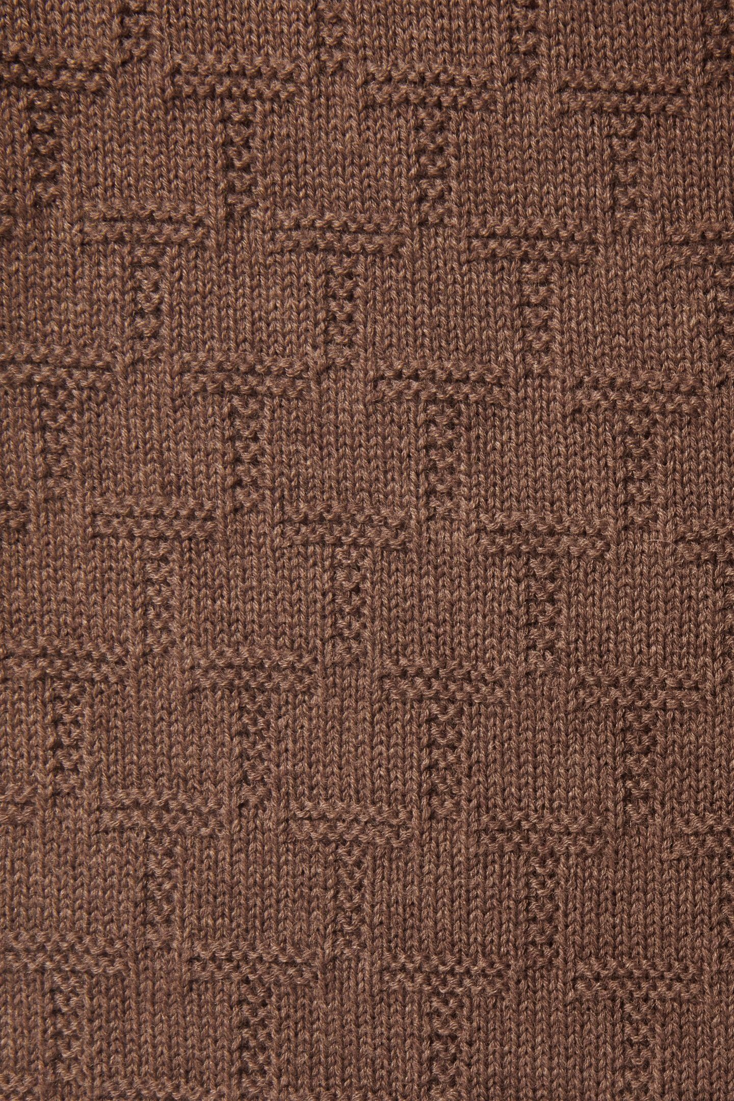 REPEAT KNIT SCARF BROWN 3
