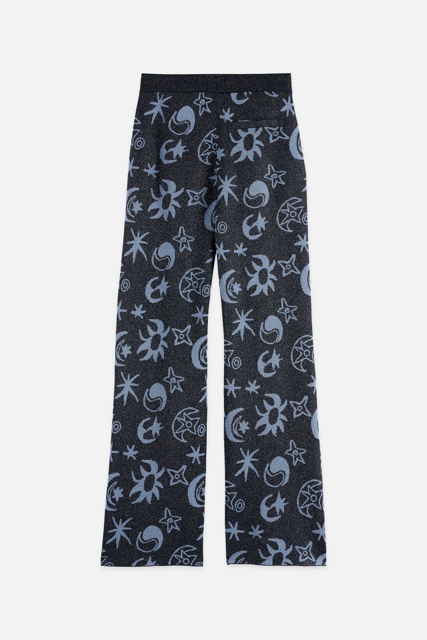 JACQUARD KNITTED TROUSERS COSMIC SKY SPACED CARBON 5