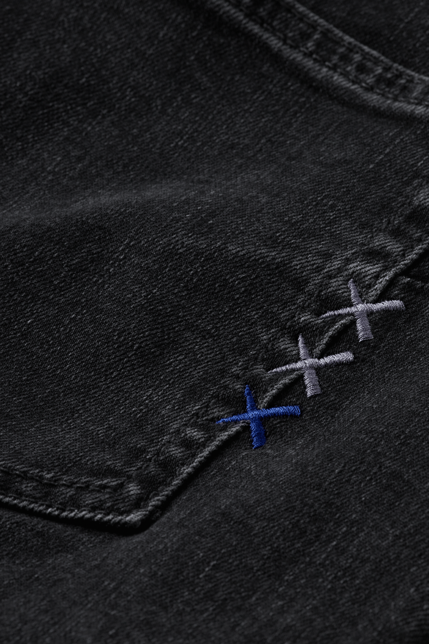 CORE THE ZEE STRAIGHT JEANS CITY BLACK DARK GREY 8
