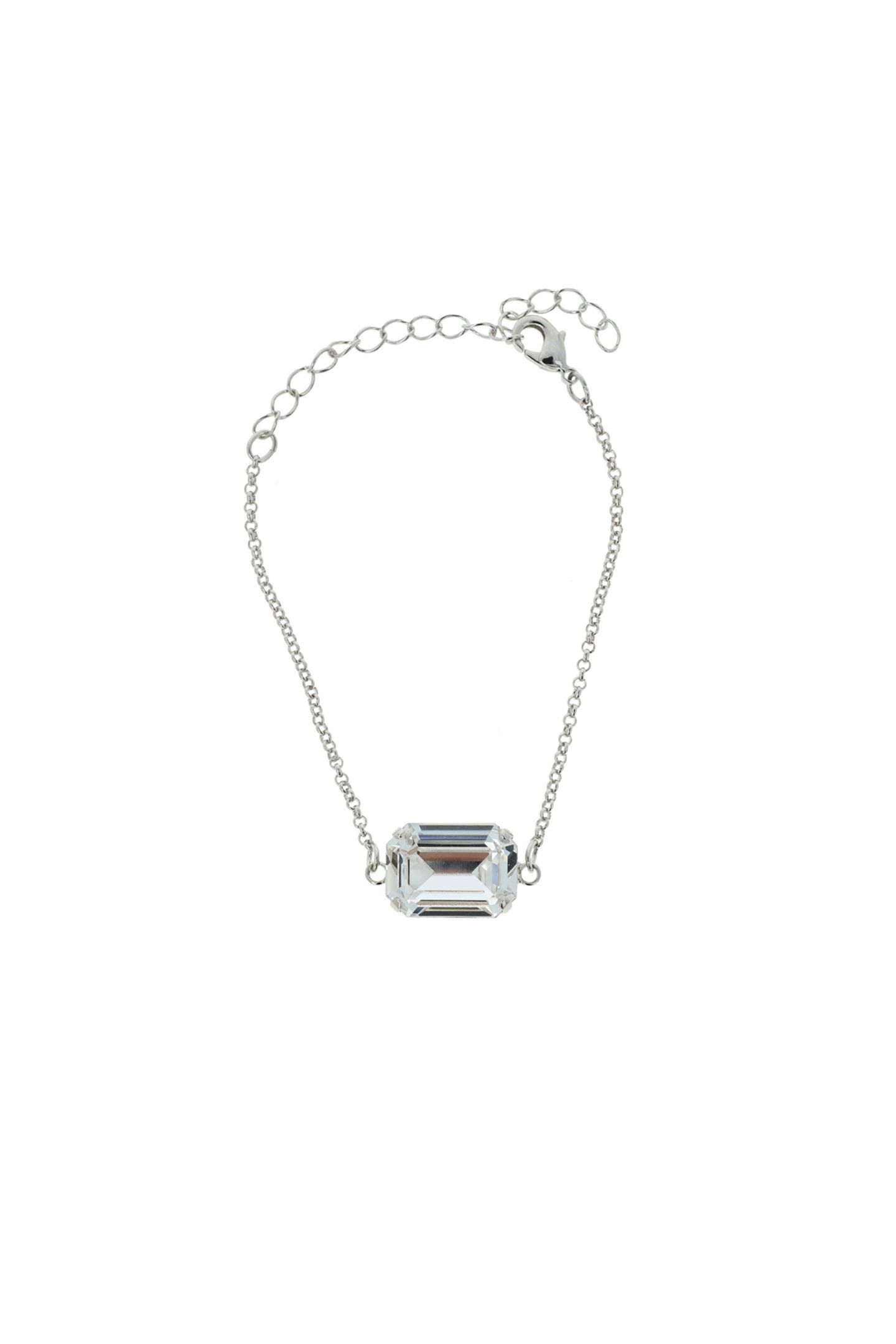 LADY DI BRACELET RHODIUM CRYSTAL 1