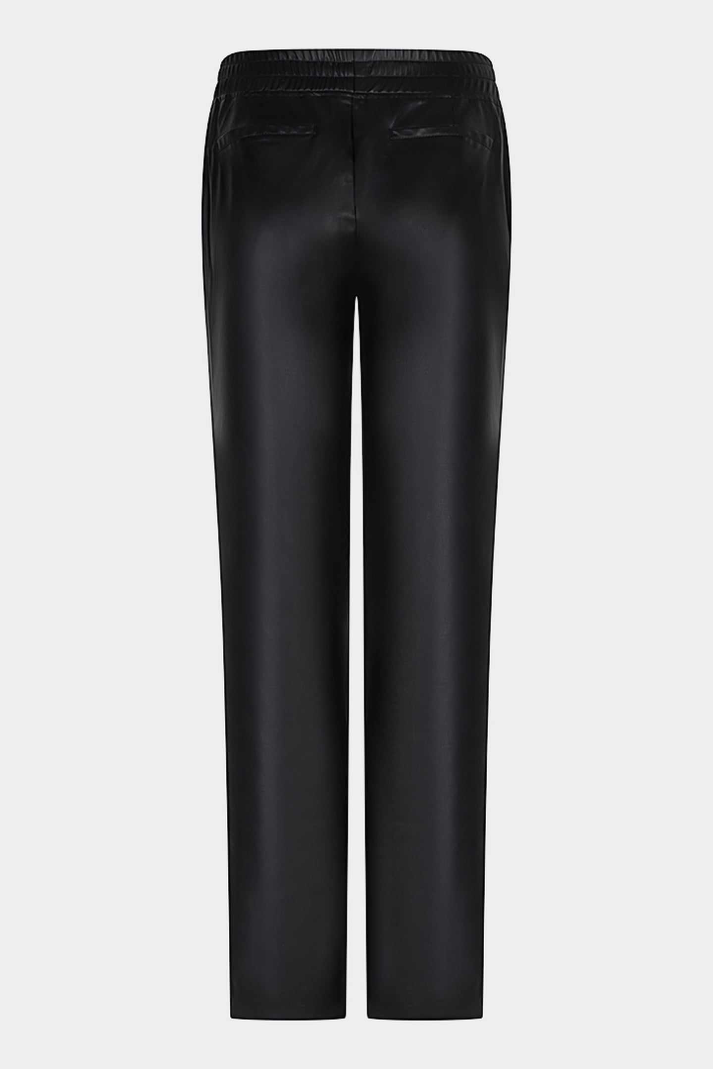 TROUSERS JOGGER VEGAN LEATHER BLACK 5