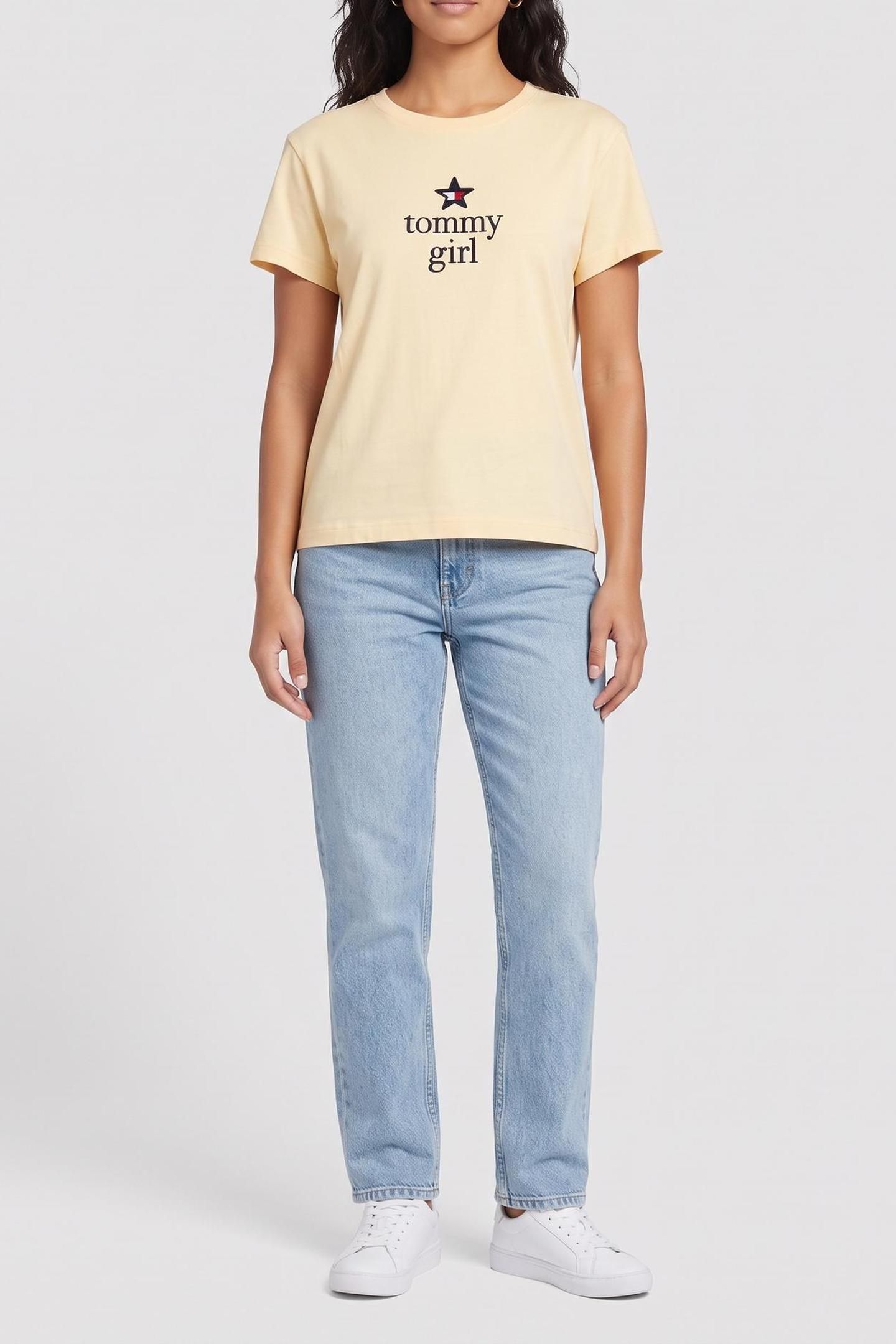 UNISEX TG STAR GRAPHIC T-SHIRT CUSTARD CREAM 1