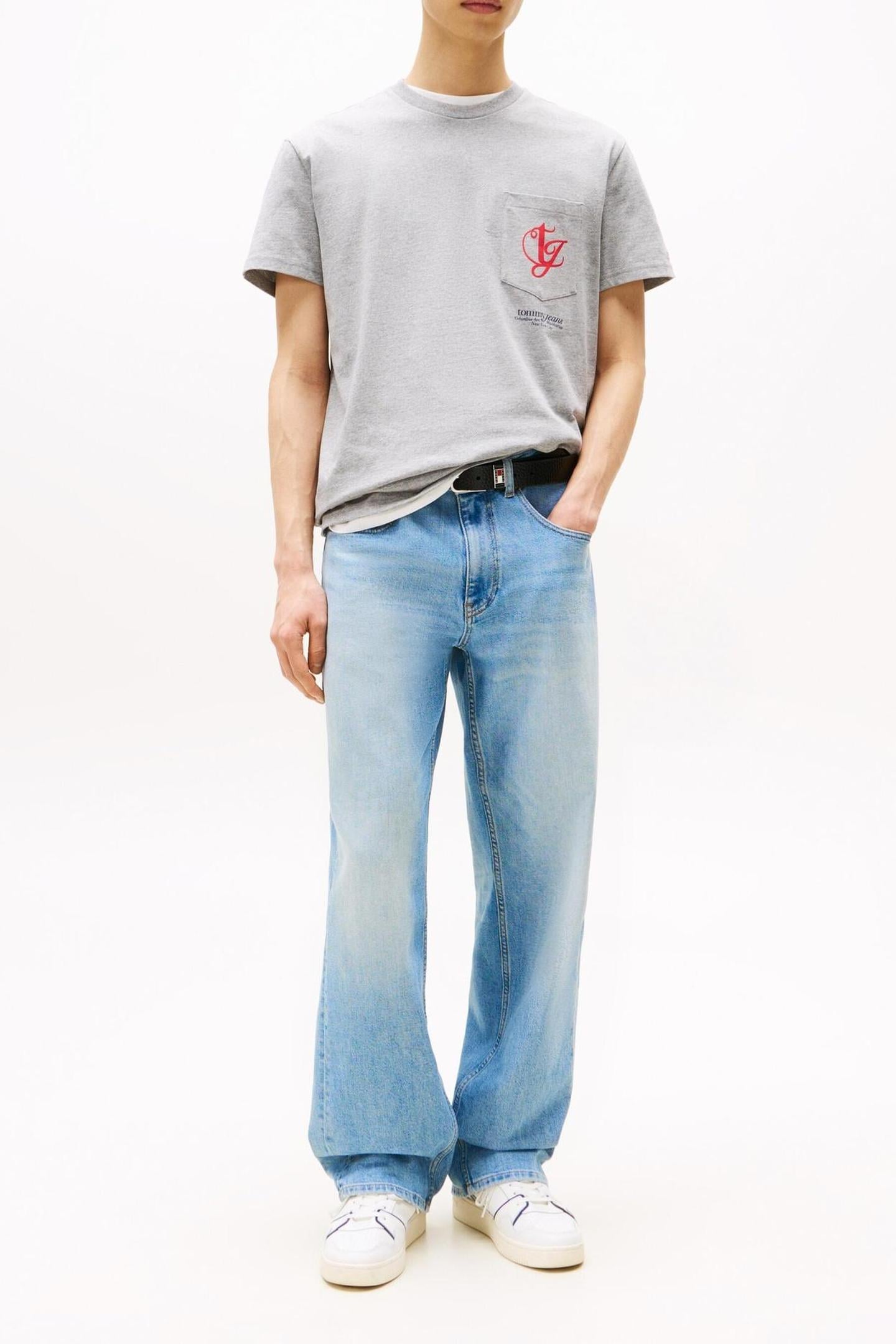 TJM REG MONOGRAM TEE GREY HEATHER 2