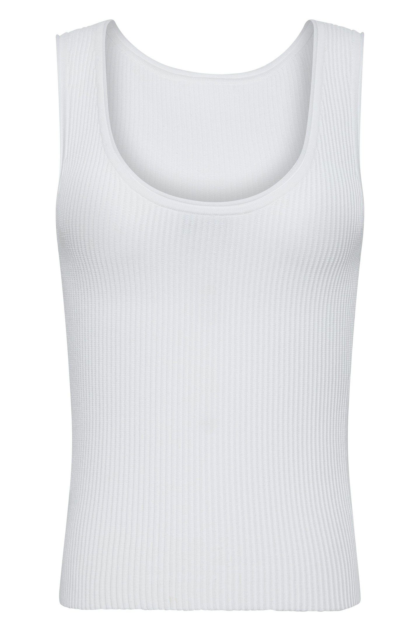 SCULPT OPEN NECK TANK BRILLIANT WHITE 1