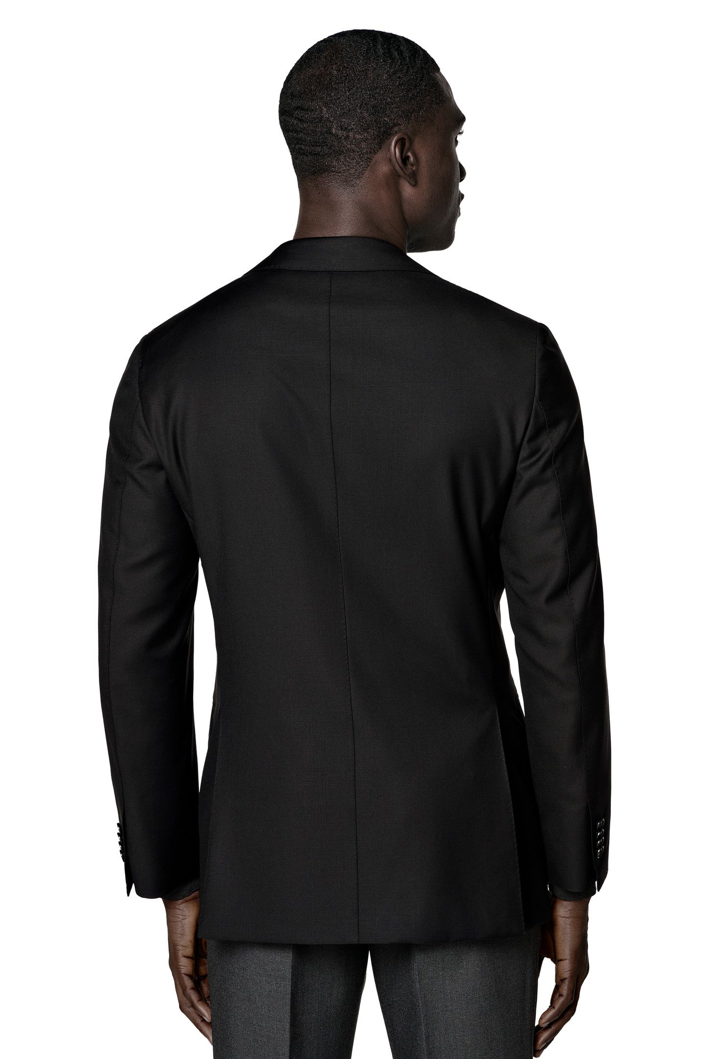 JACKET BLACK PURE WOOL S110 BLACK 4