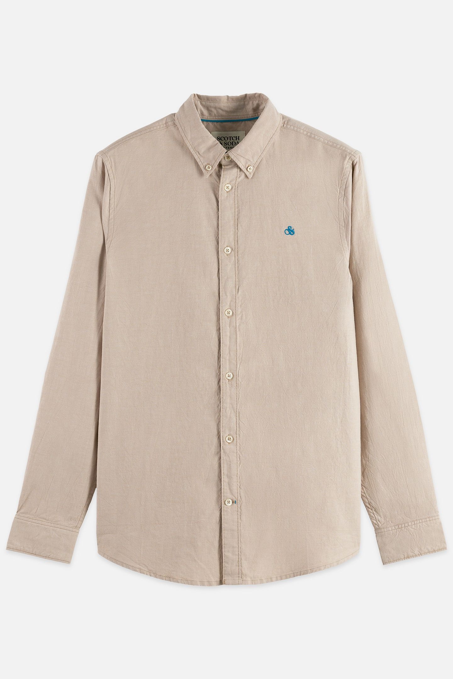 SEASONAL CORE SOLID OXFORD REGULAR-FIT SHIRT MEDIUM BEIGE 1