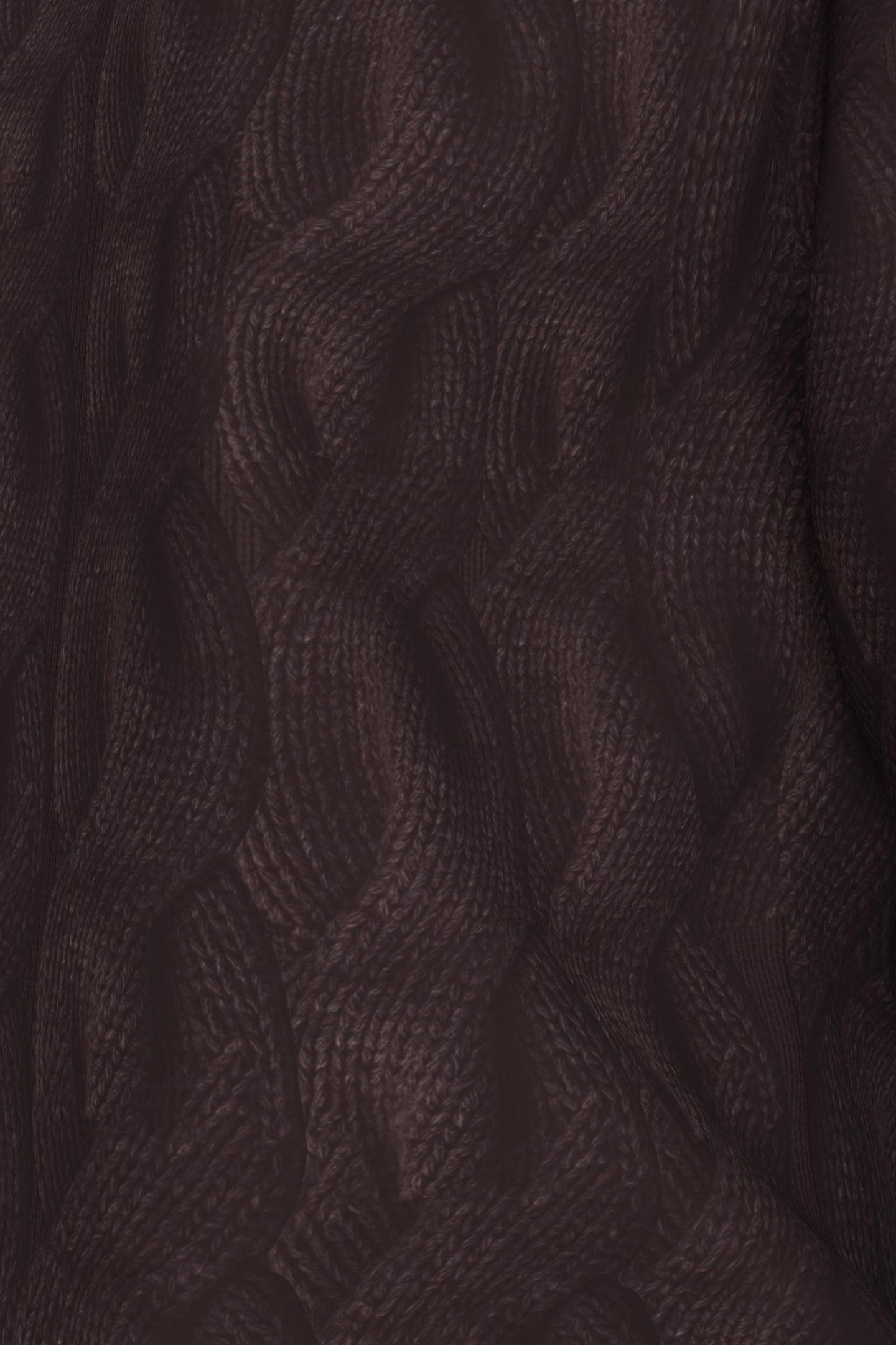 CABLE CREWNECK PULLOVER MOCHA BROWN 6