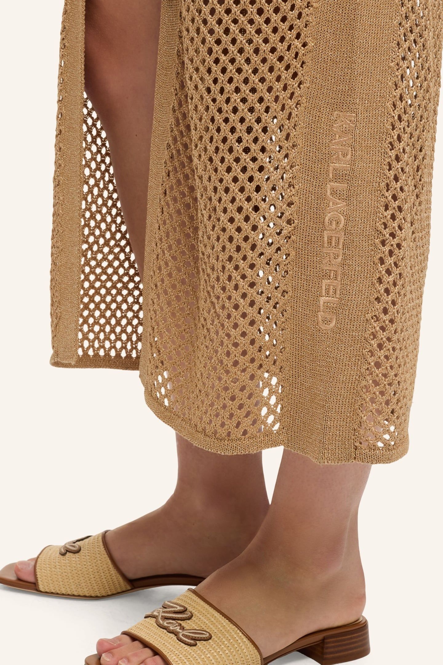 CROCHET KNIT DRESS NOUGAT 6