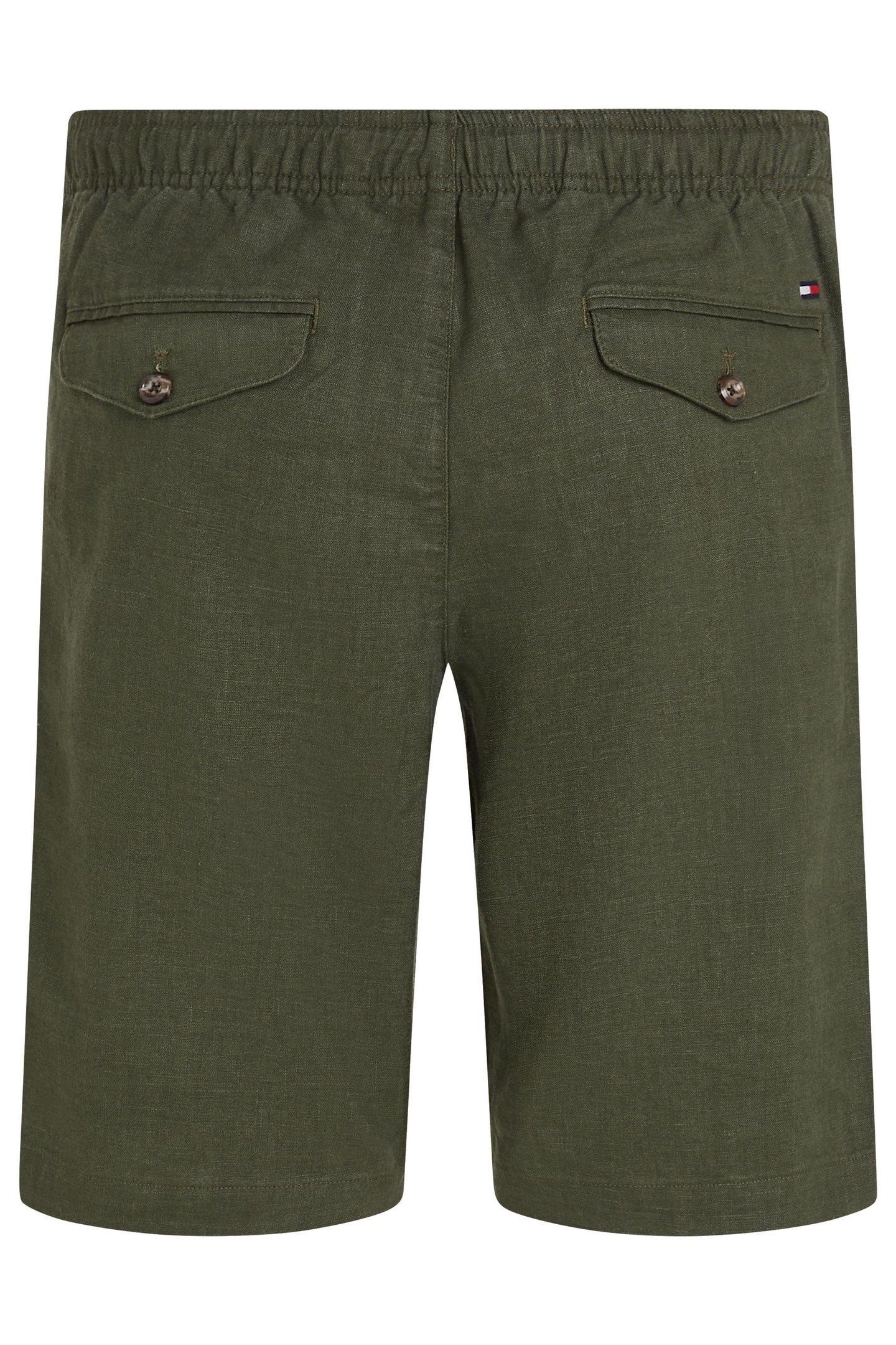 HARLEM PO LINEN SHORT ARMY GREEN 2